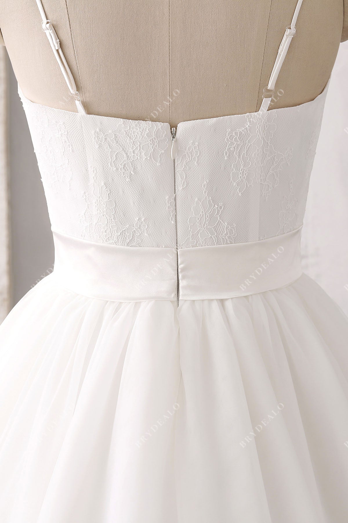spaghetti straps strapless lace winter wedding dress