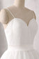 Spaghetti Straps Sweetheart Backless Puffy Tulle Wedding Dress with Appliques UQ2489 main image 1