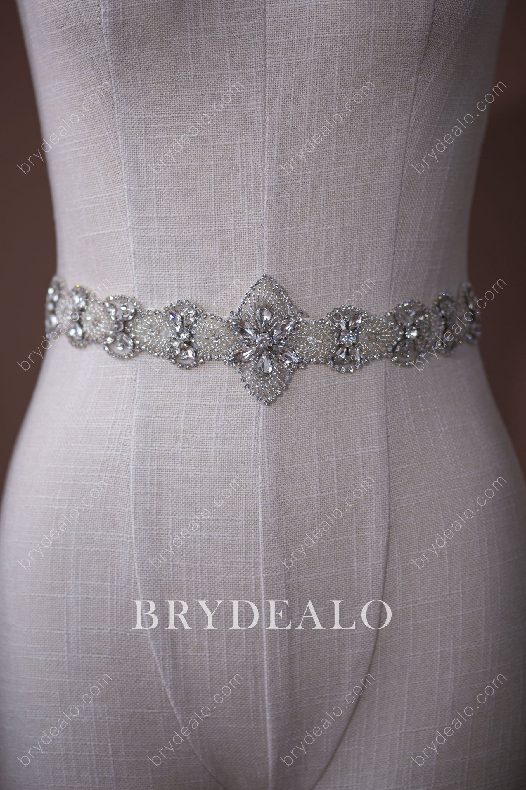 Sparkling Beaded Crystals Bridal Sash Online
