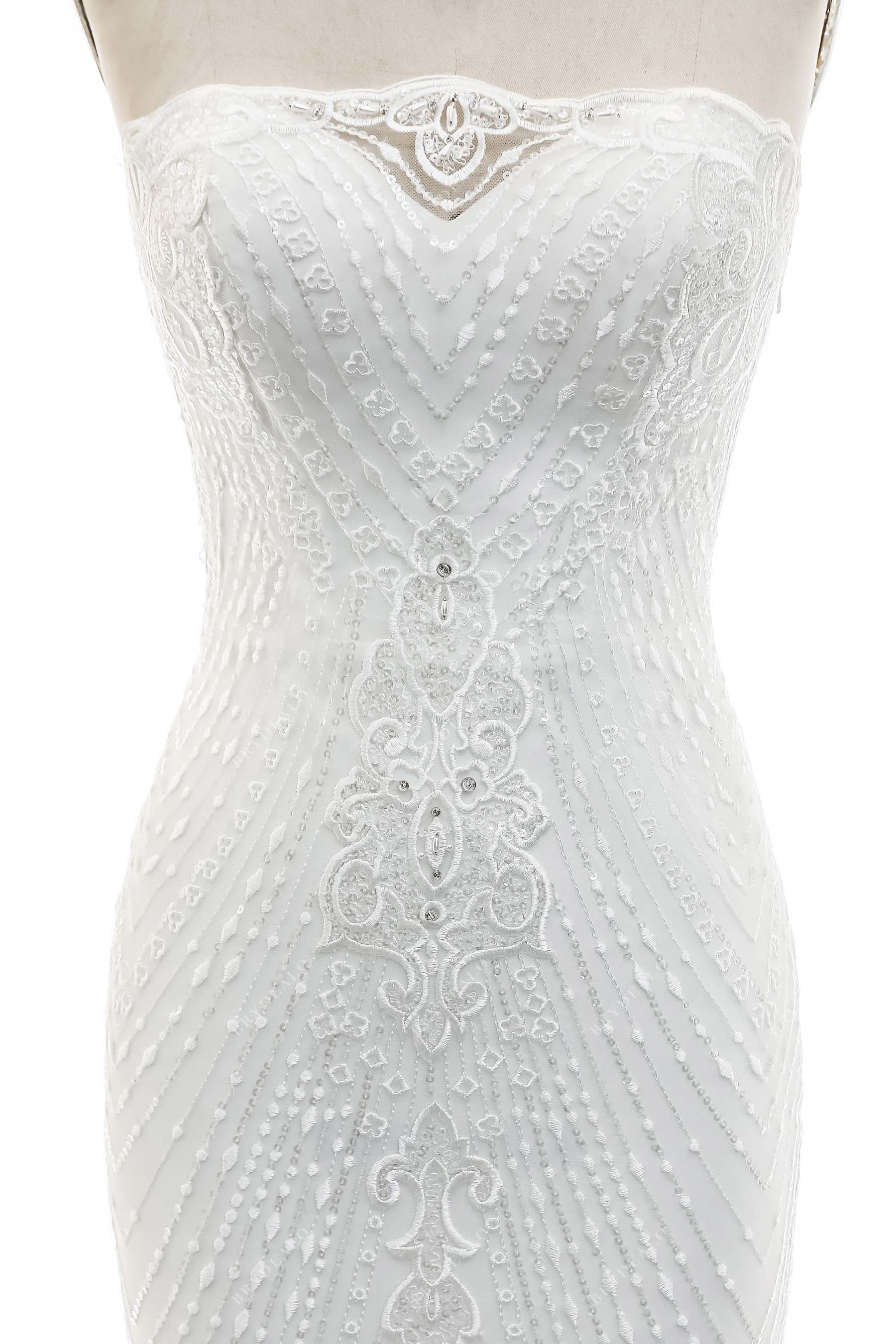 Designer  Beaded Lace Wedding Dress