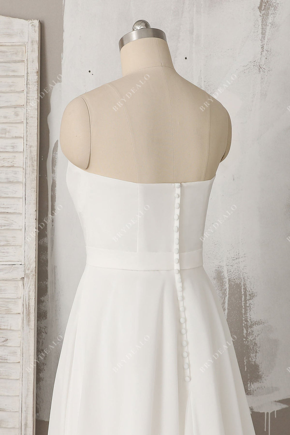 Long Chiffon Strapless Dresses with Sweetheart Steel Grey Plus Size main image 1