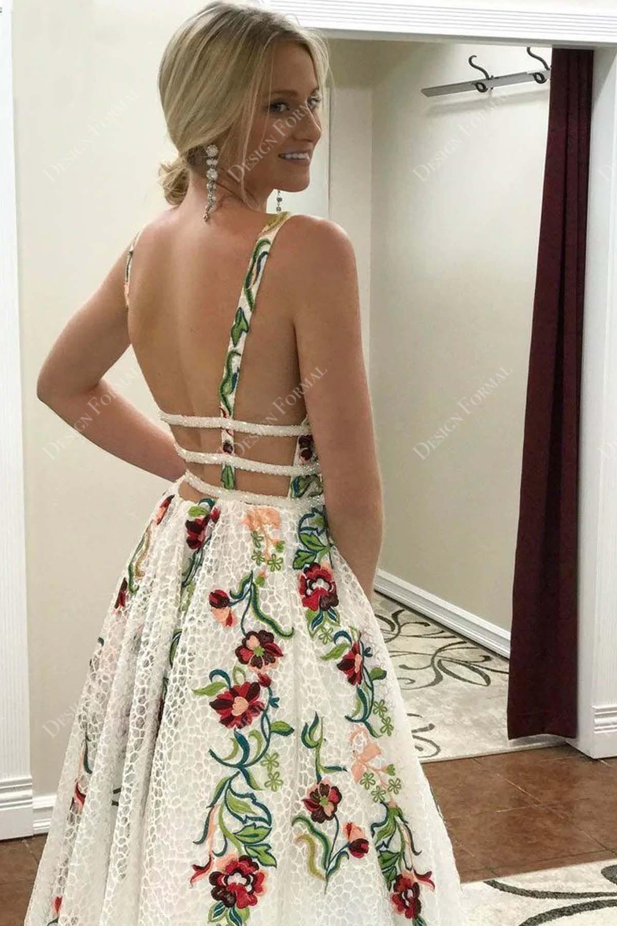 backless bridal dress