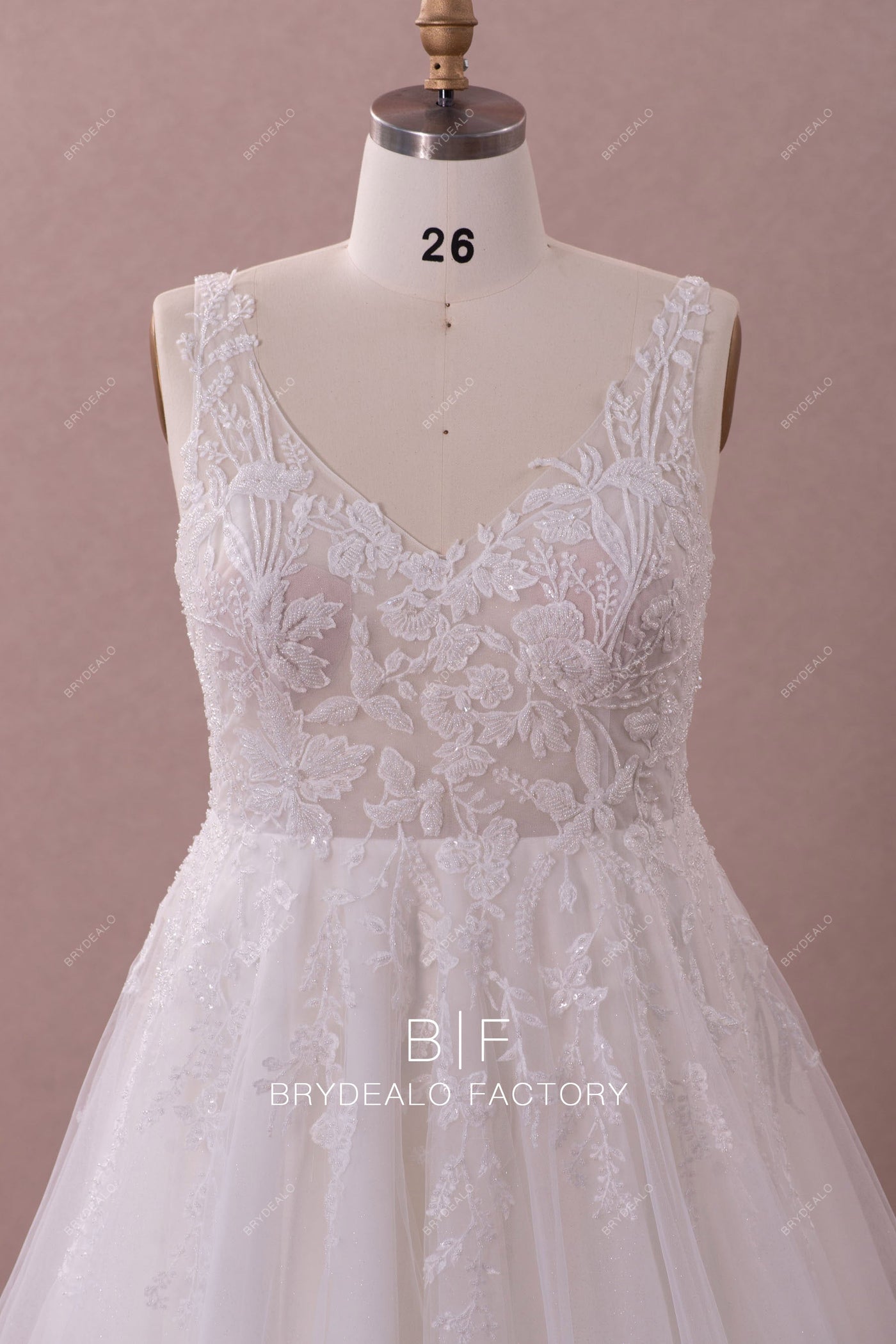 Long Tulle Dress with Beaded Straps Plum Plus Size