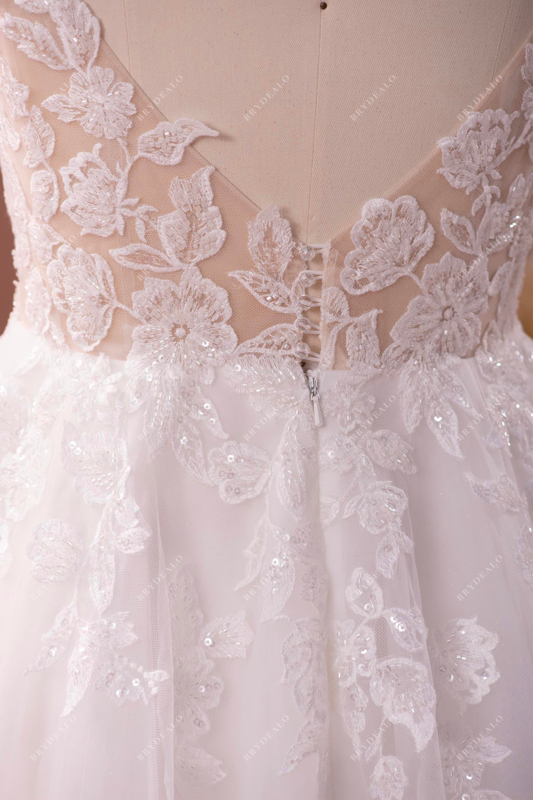 lace tulle stylish bridal gown