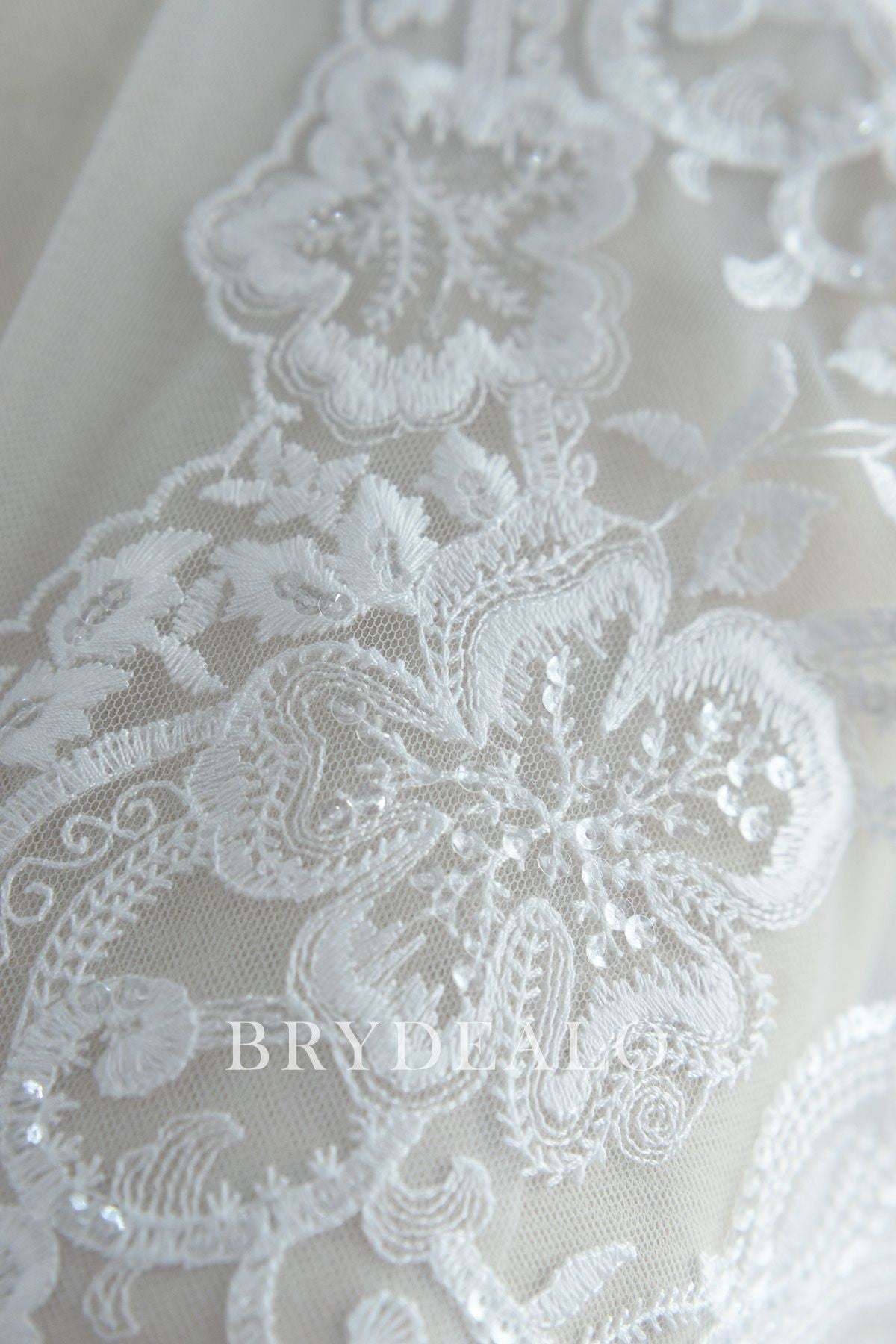 Best Double Border Lace Fabric with Cording