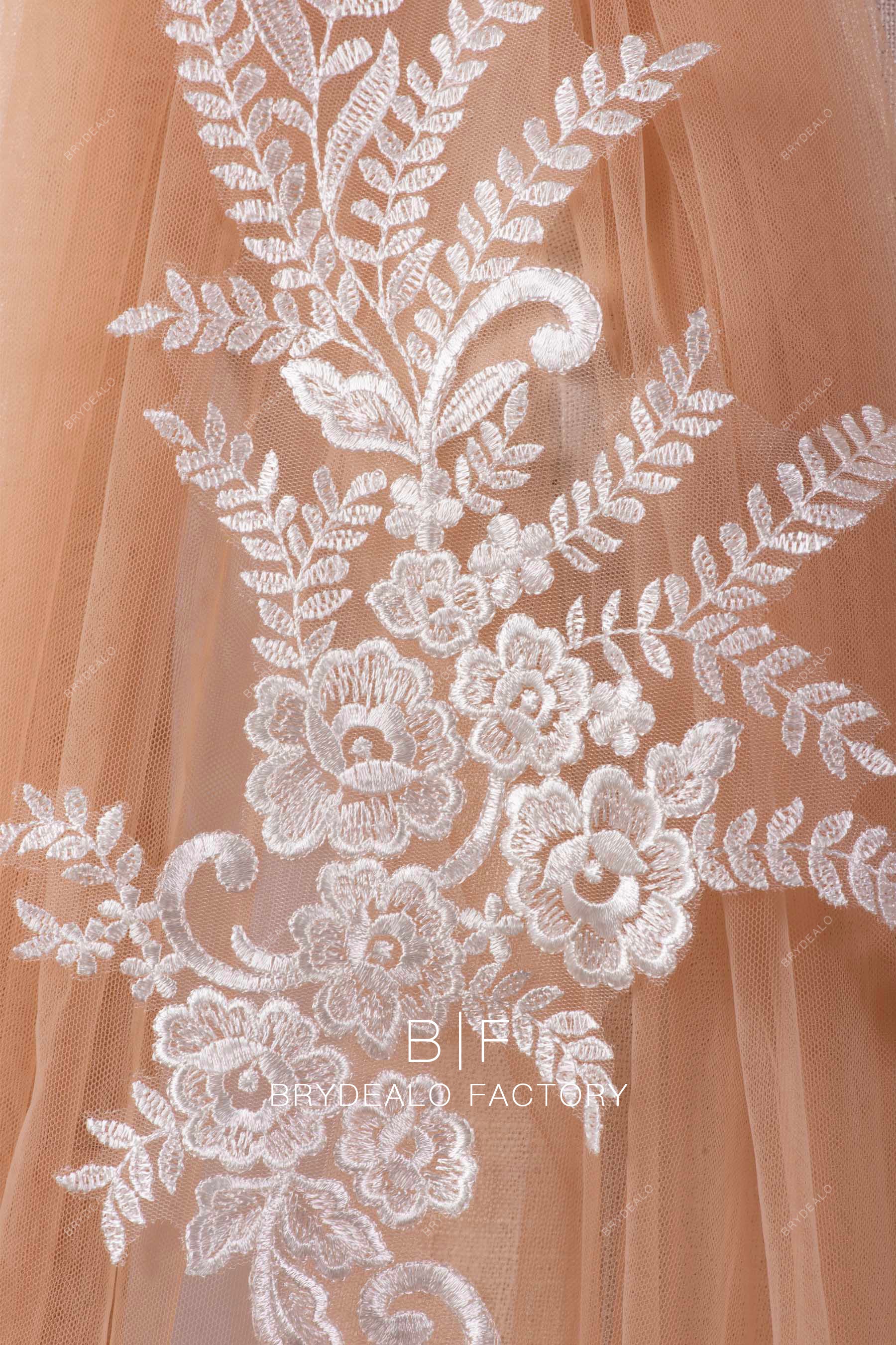 beautiful embroidery lace appliques online