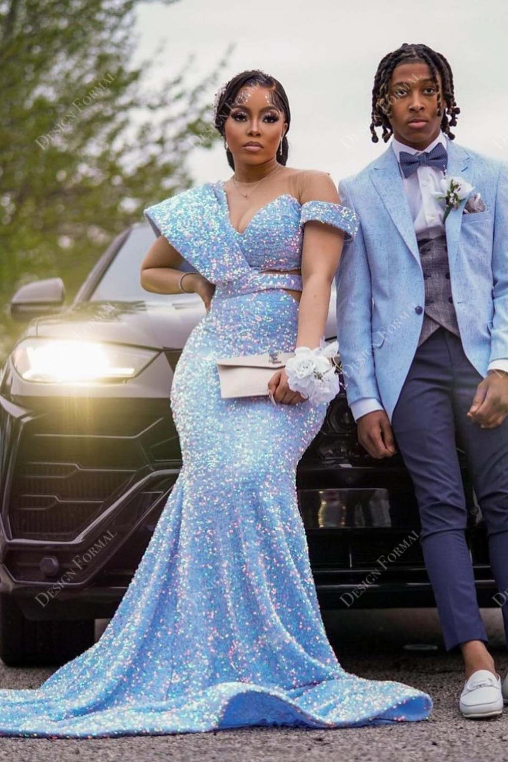 Sexy Custom Made Sequin Mermaid Prom Dresses Evening Dress ,DS4855