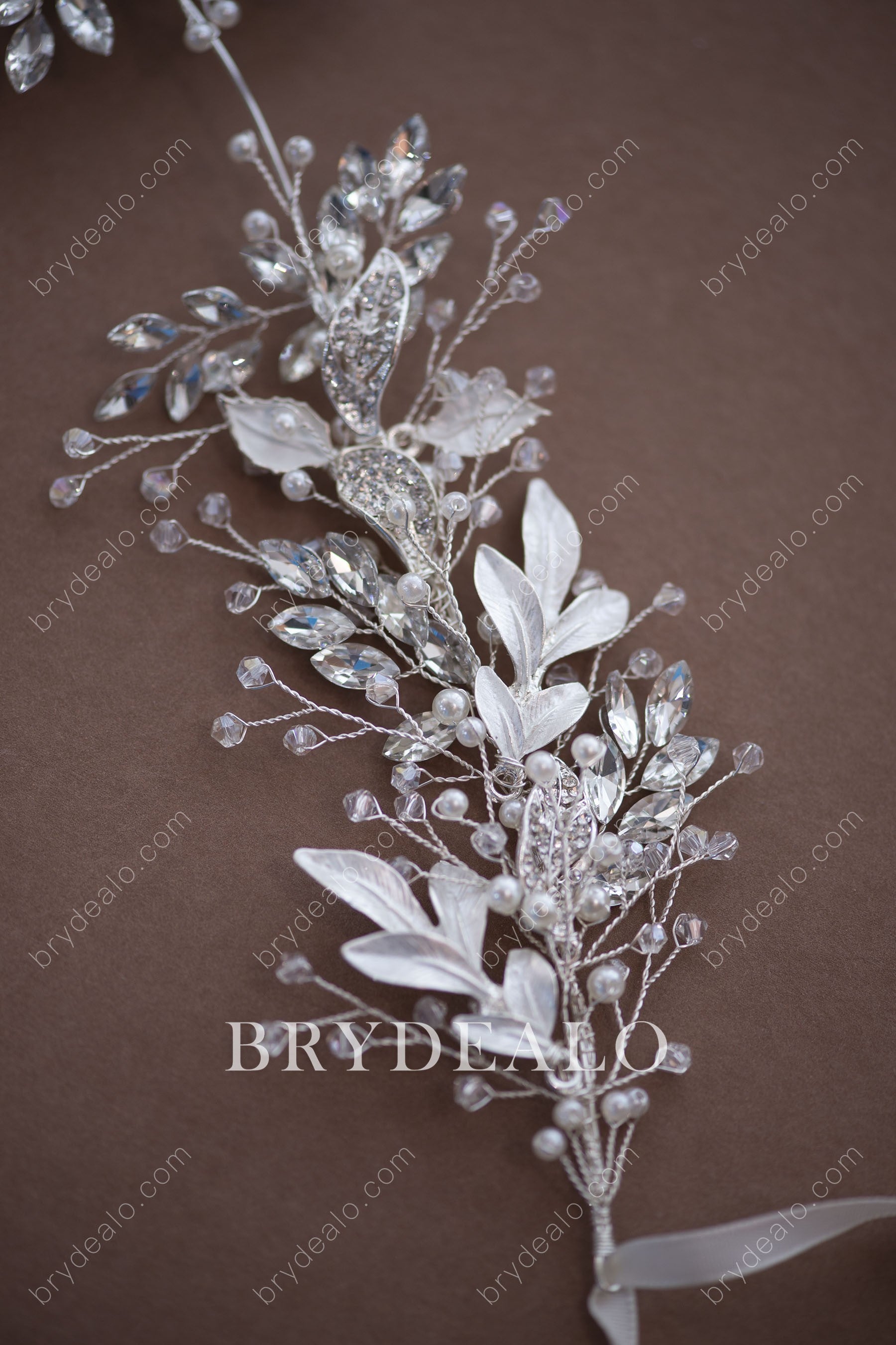 Luxury Crystals Pearls Bridal Headpiece