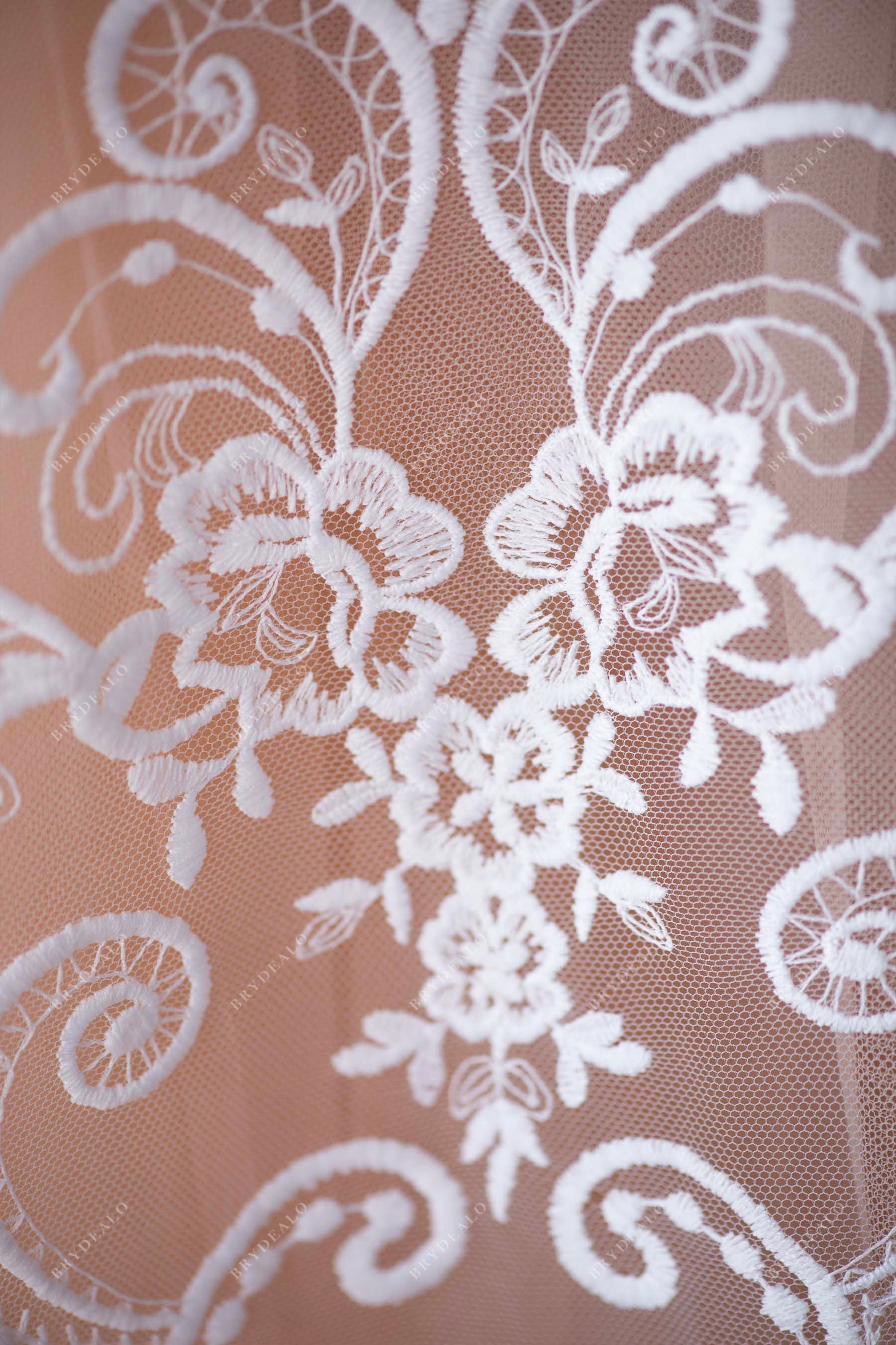 best bridal lace fabric for wedding dress 