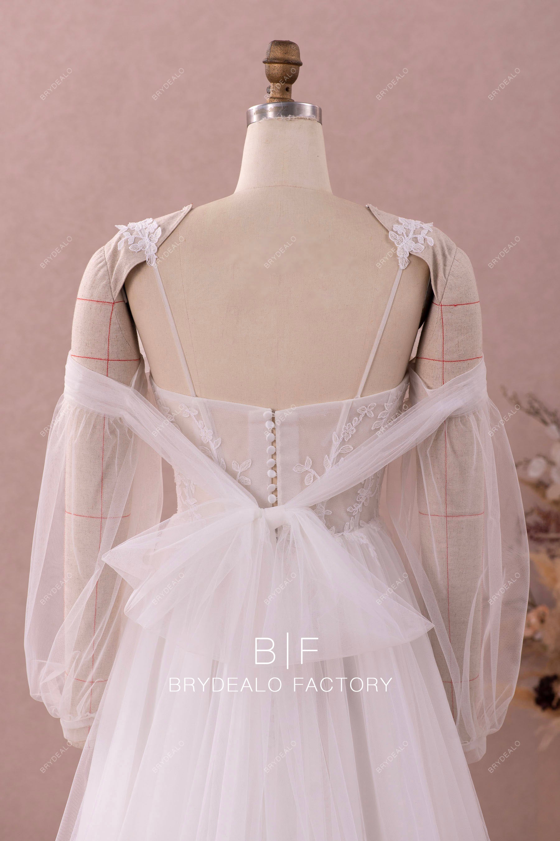 fashion illusion corset thin straps lace bridal gown