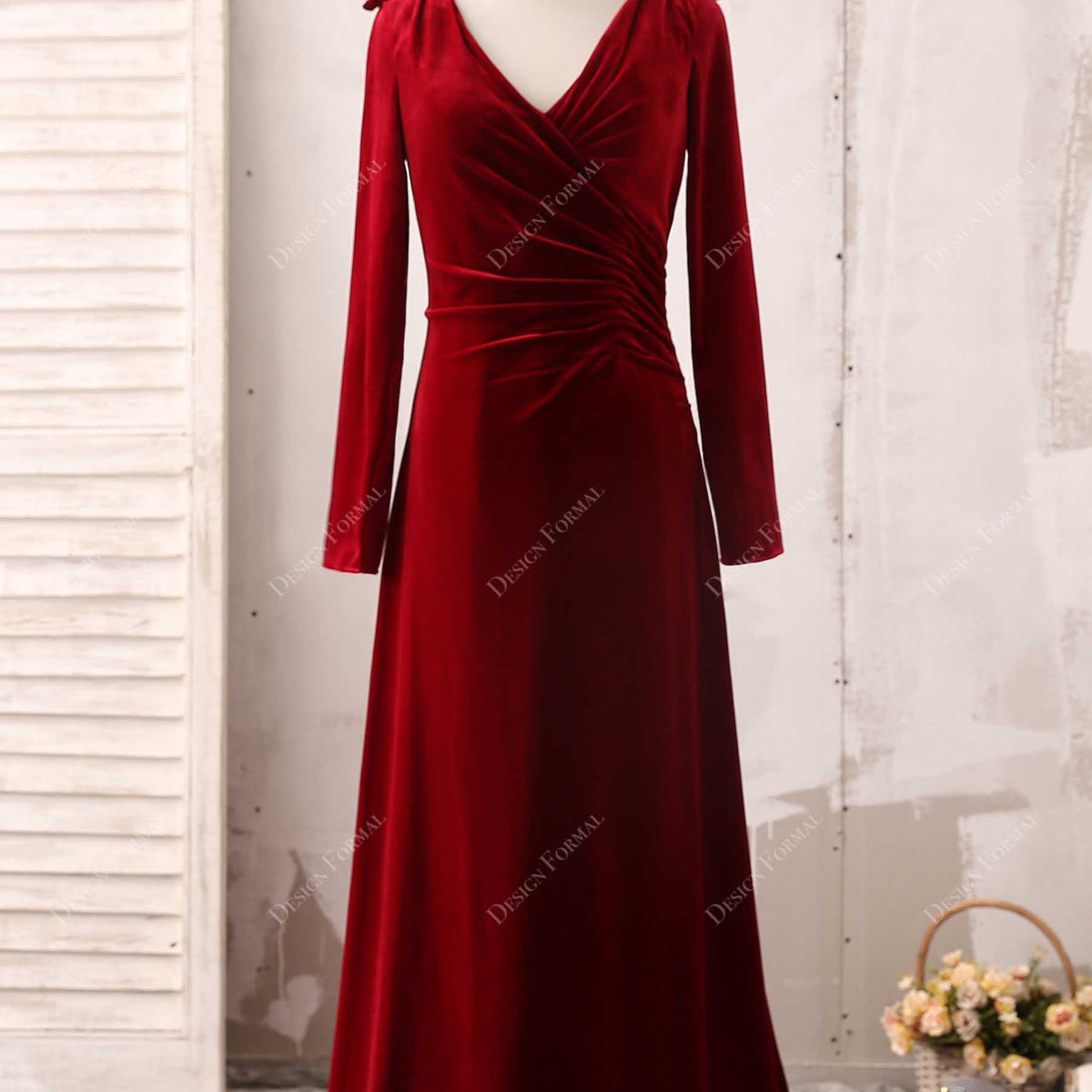 wine long sleeve bridesmaid dresses Mrat Plus Size Bridesmaid Dresses Long Sleeve Prom Dress for Women Beads Mesh Sleeve Maxi Dress Bodycon Fall Mermaid Party Wedding Long Dresses S-12
