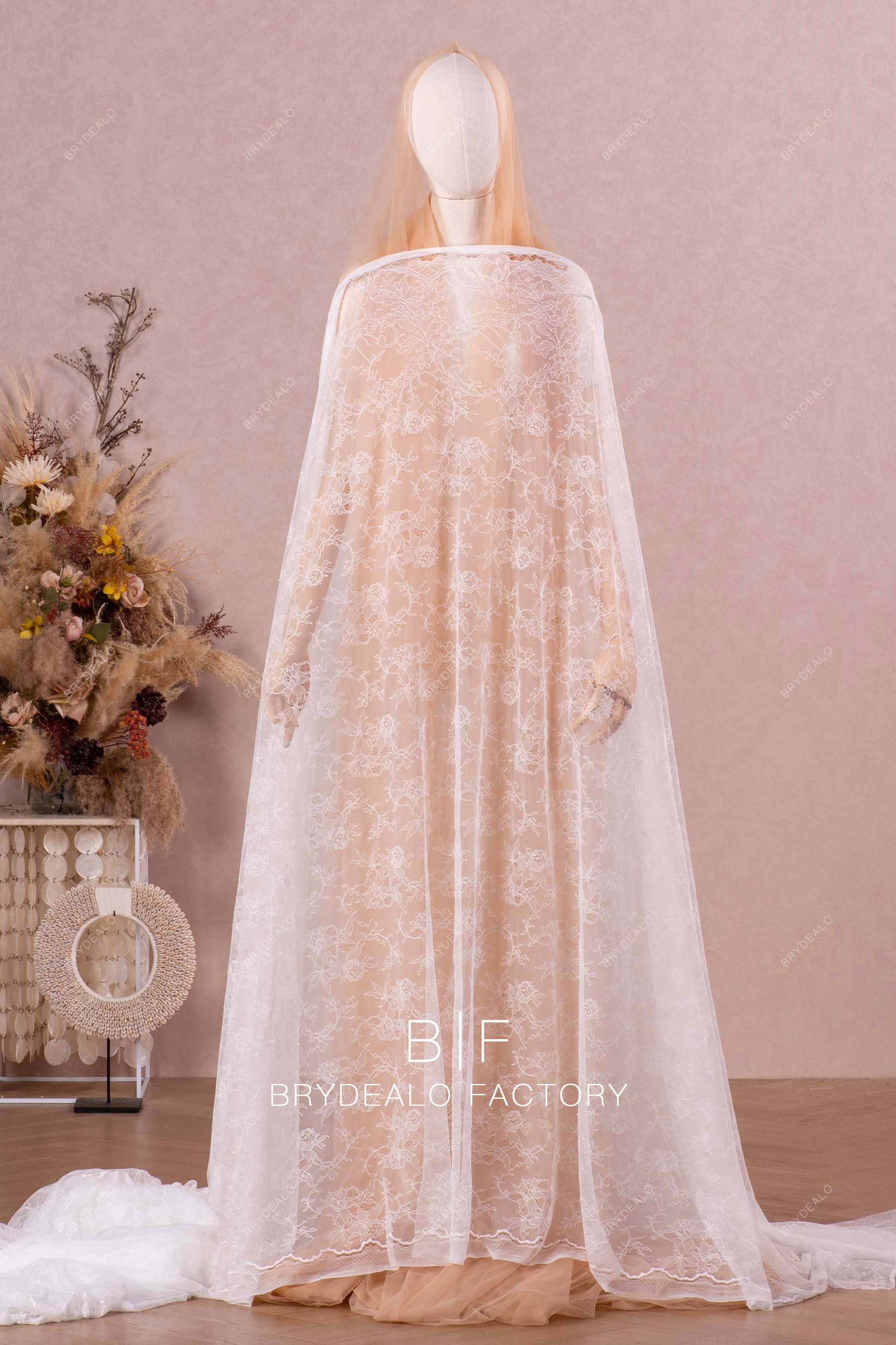 soft chantilly lace fabric online