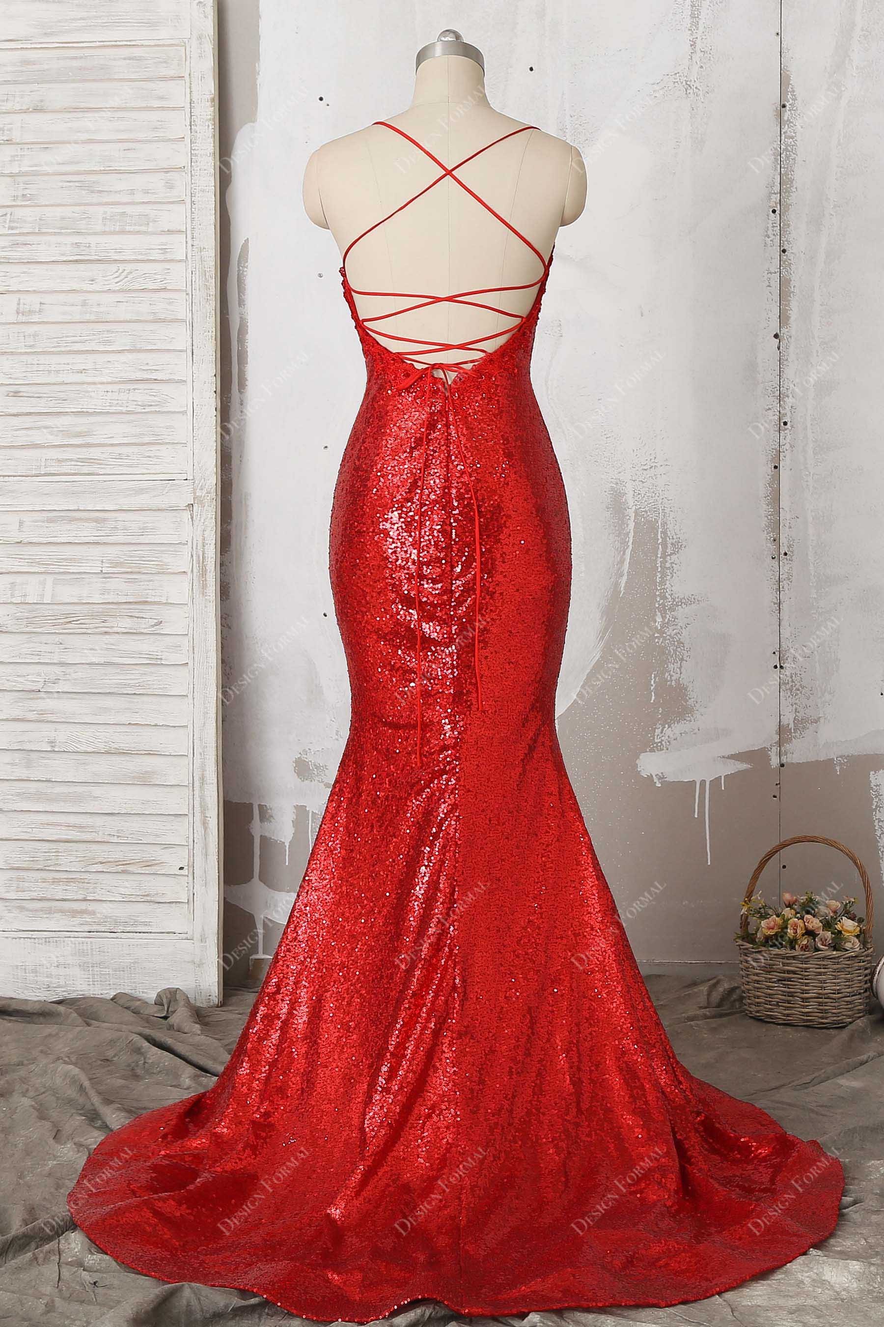 Des Red Strapless Dresses