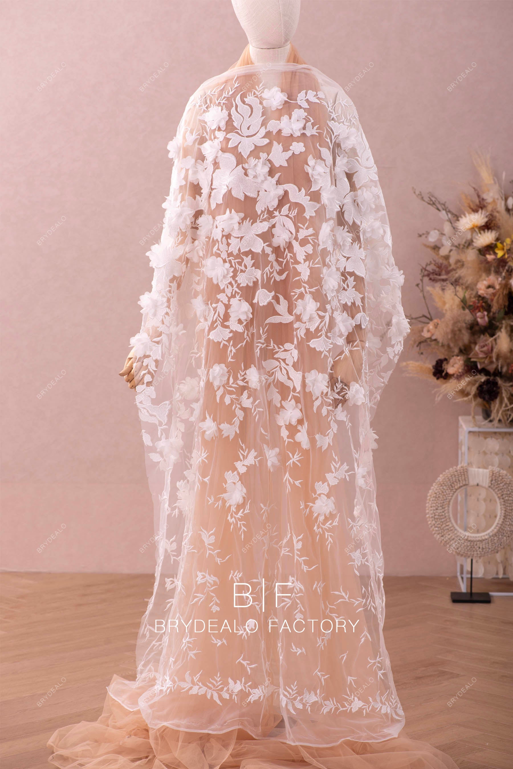custom wedding dress embroidery lace for dresses
