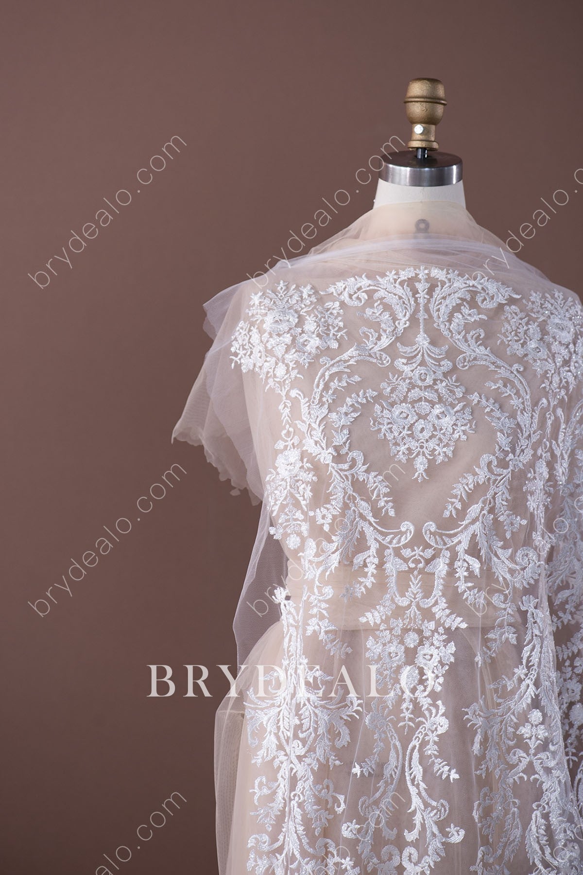 Delicate Botanic Embroidery Lace Fabric for dresses