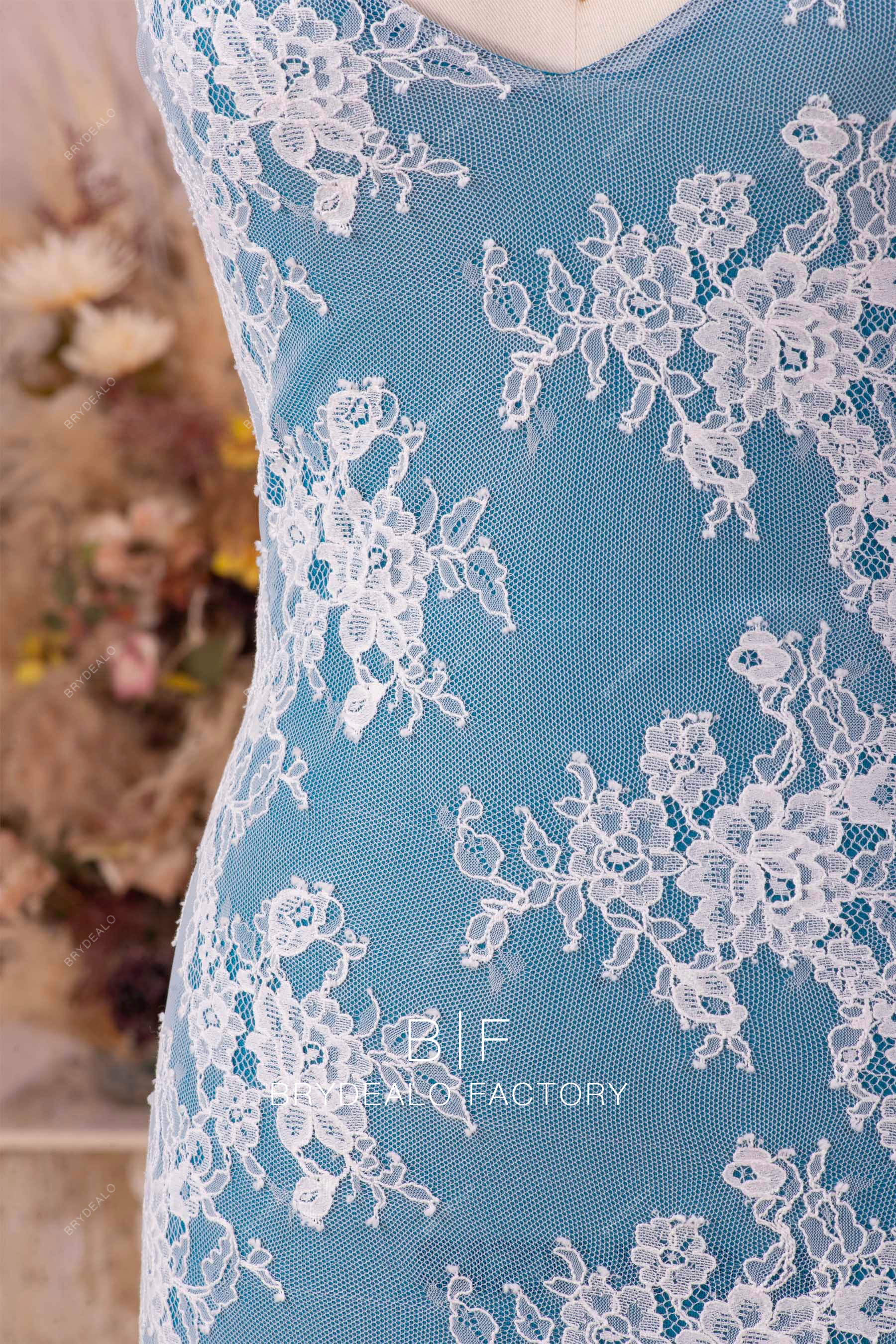 designer delicate flower lace dress online