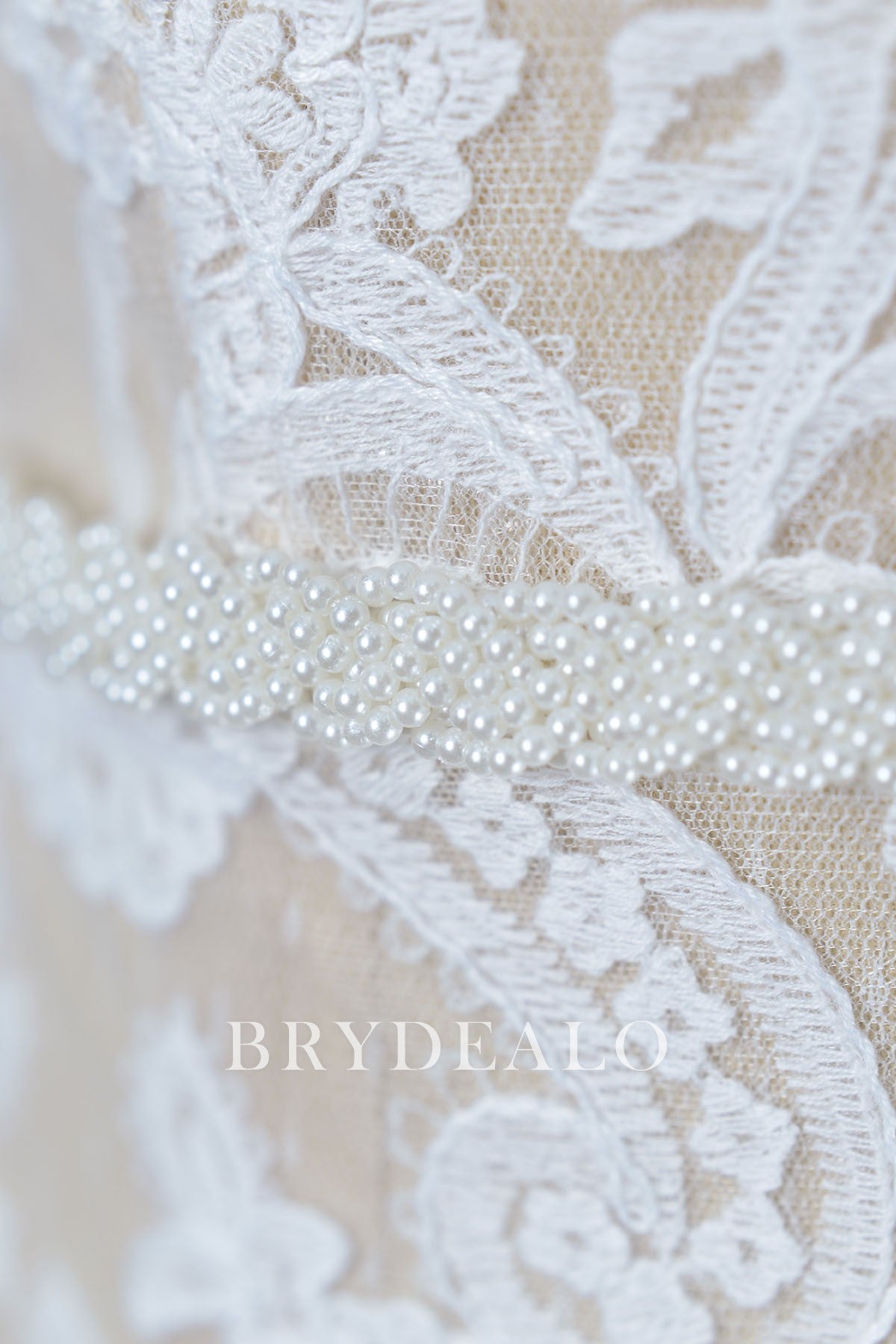 Allover Pearls Graceful Bridal Sash Belt for Sale