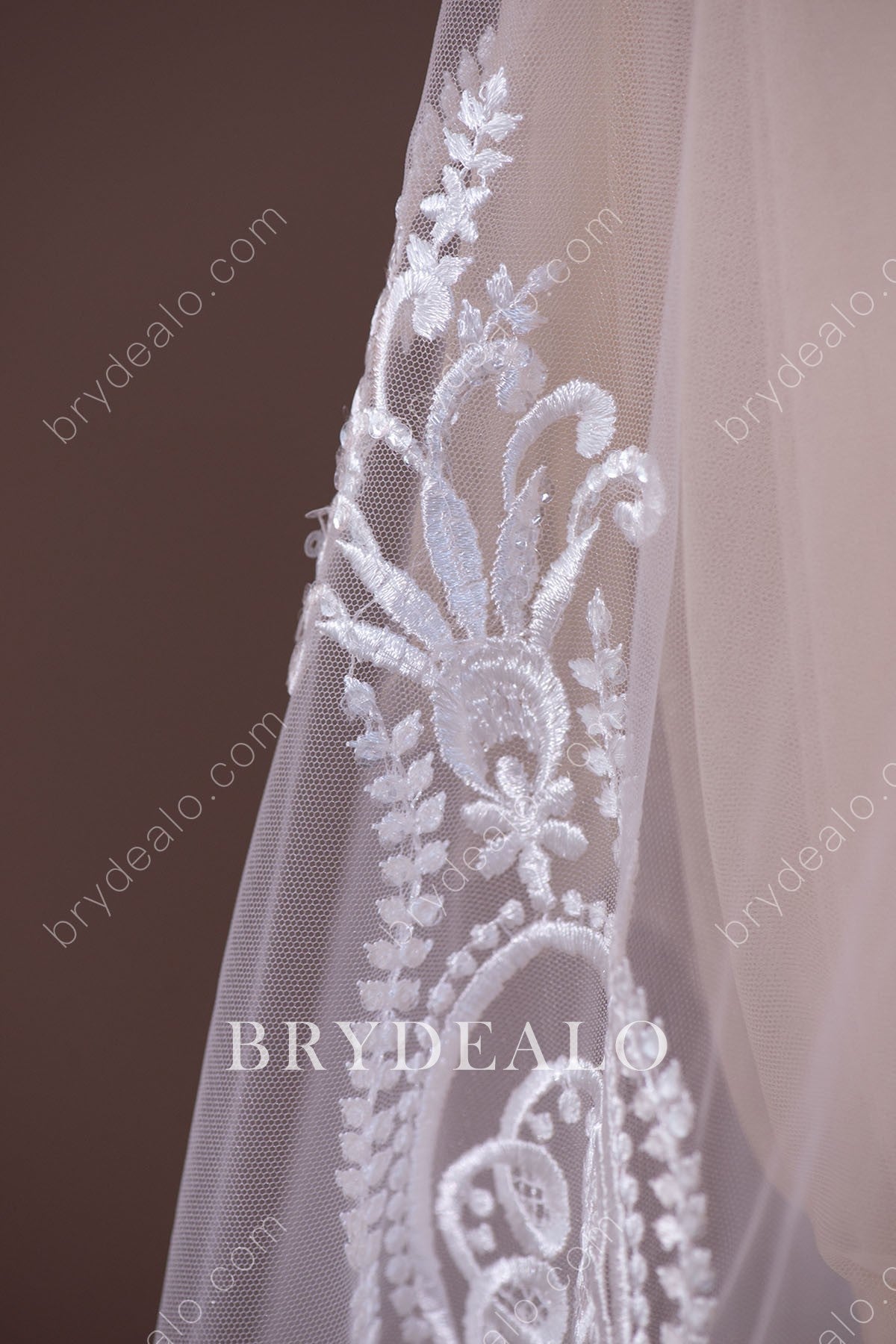 Abstract Pattern Embroidery Lace Fabric Online