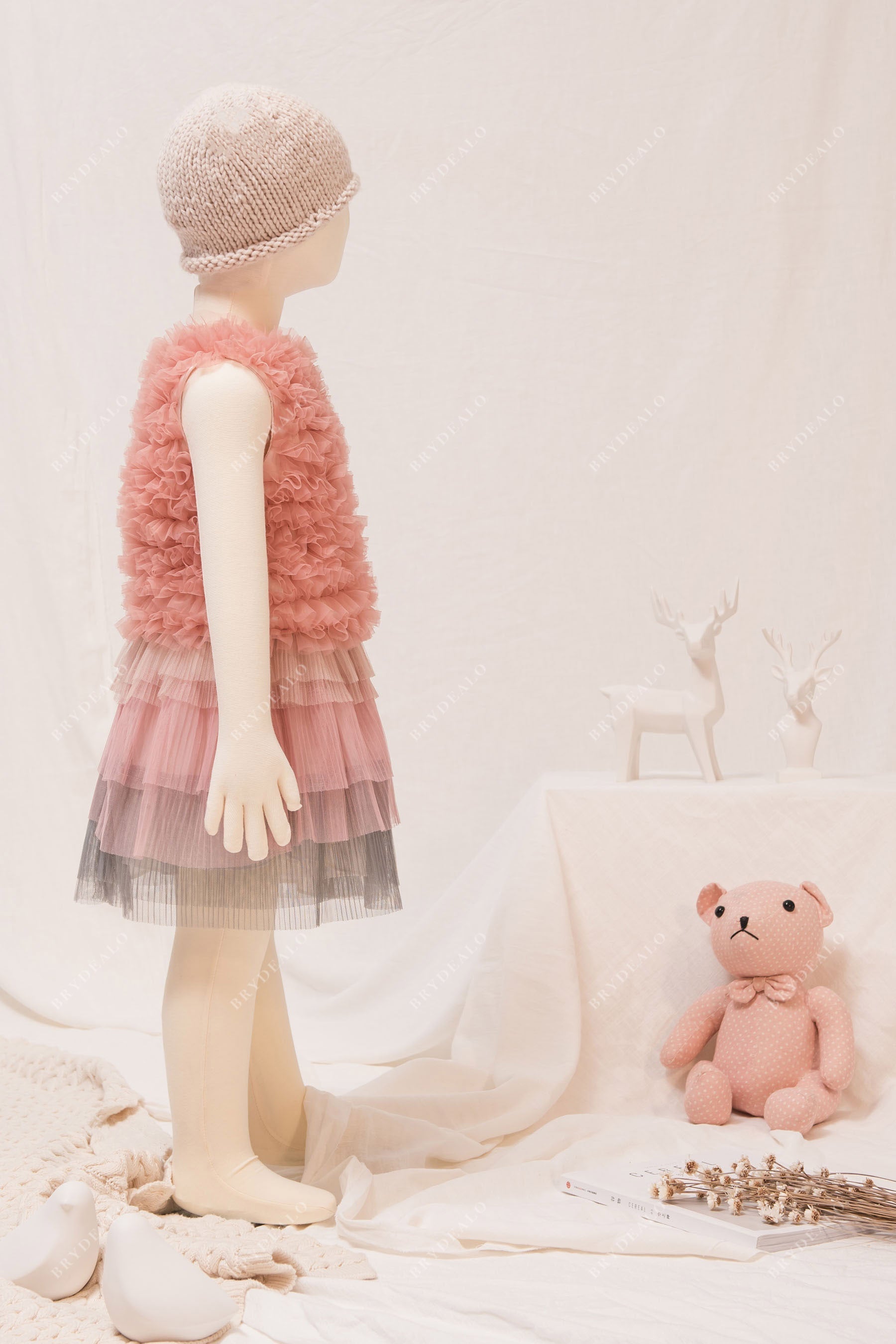 designer cute two-piece kids formal gown online