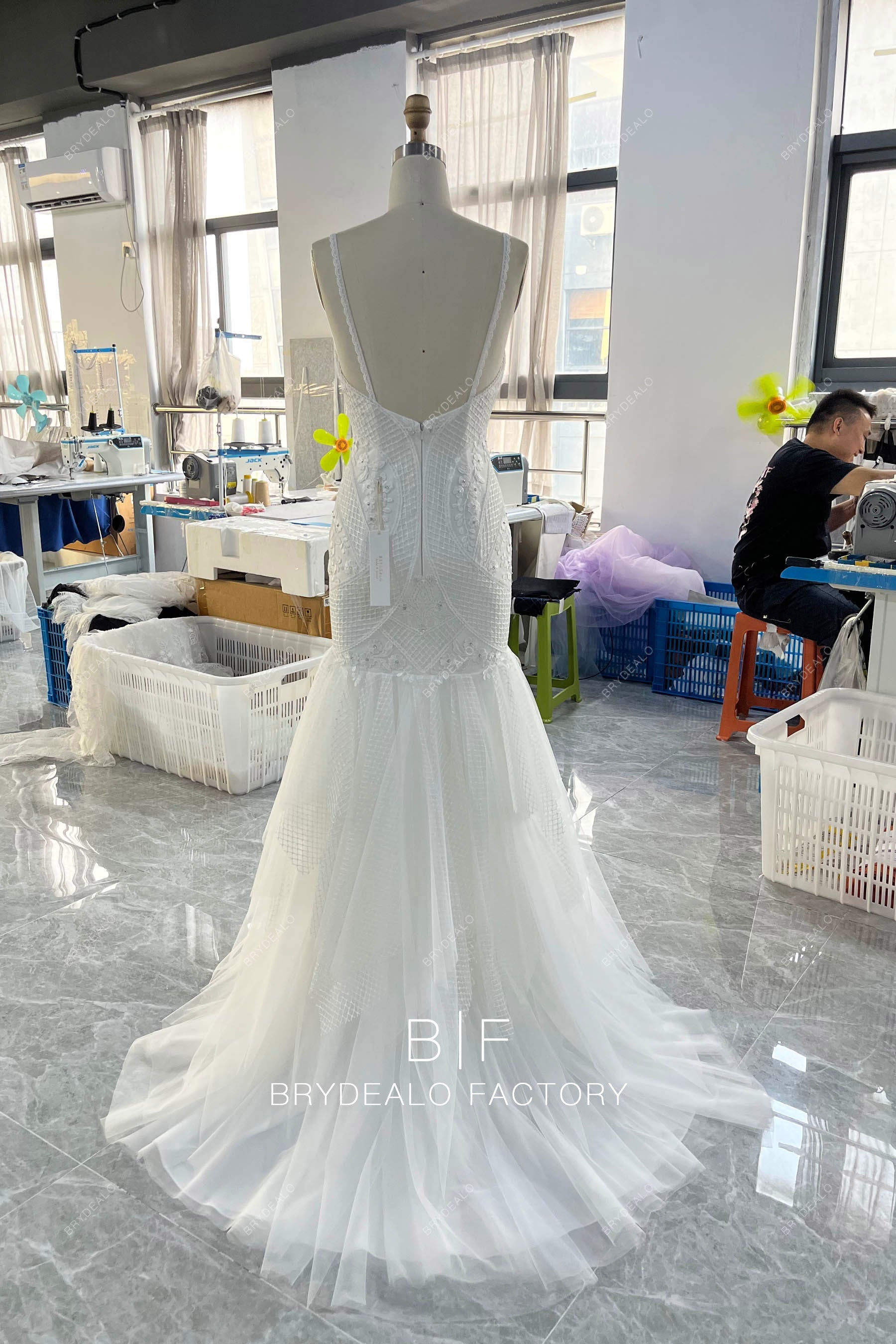 best designer lace mermaid wedding dress