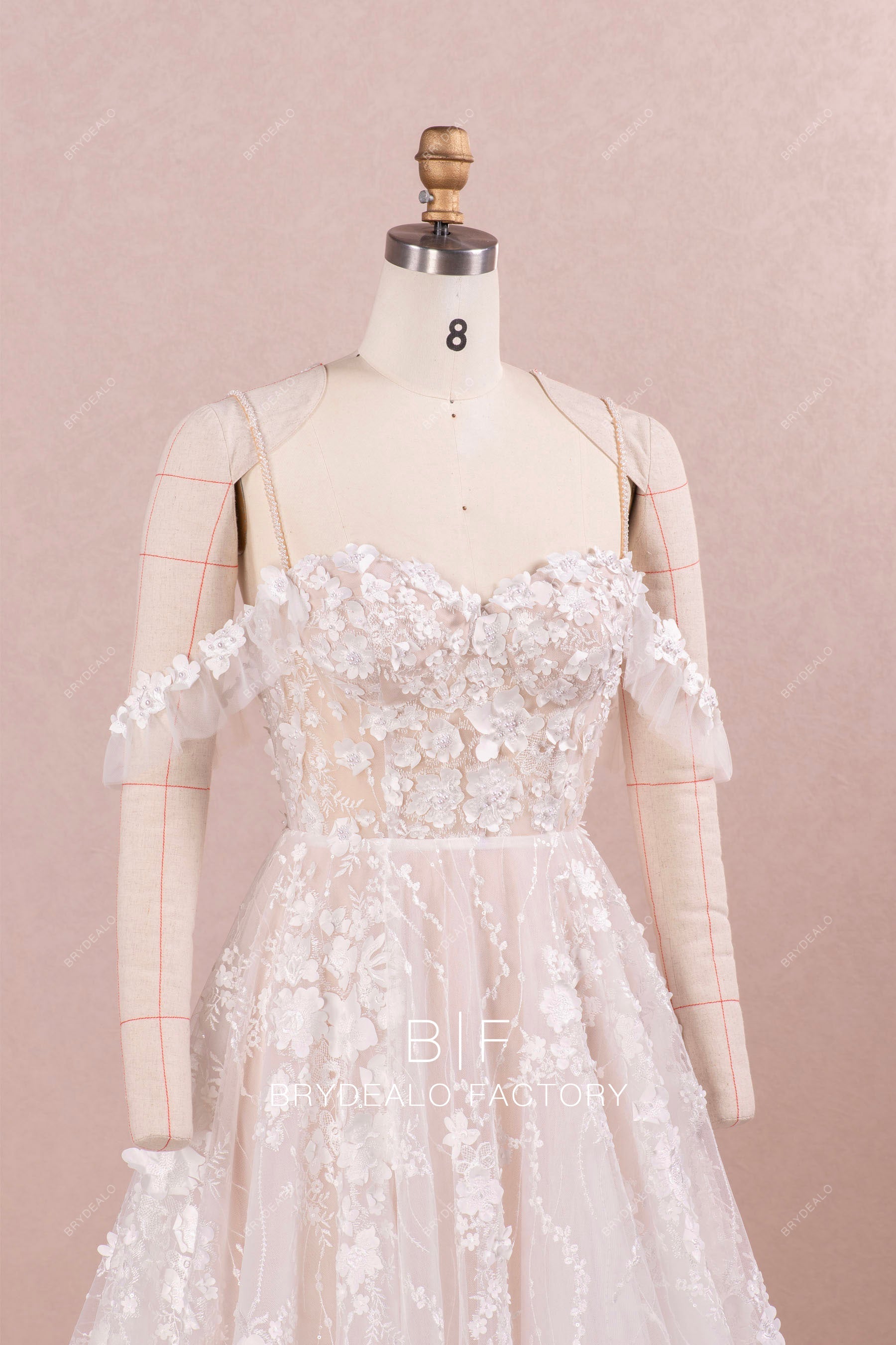 detachable wedding dress beaded straps online