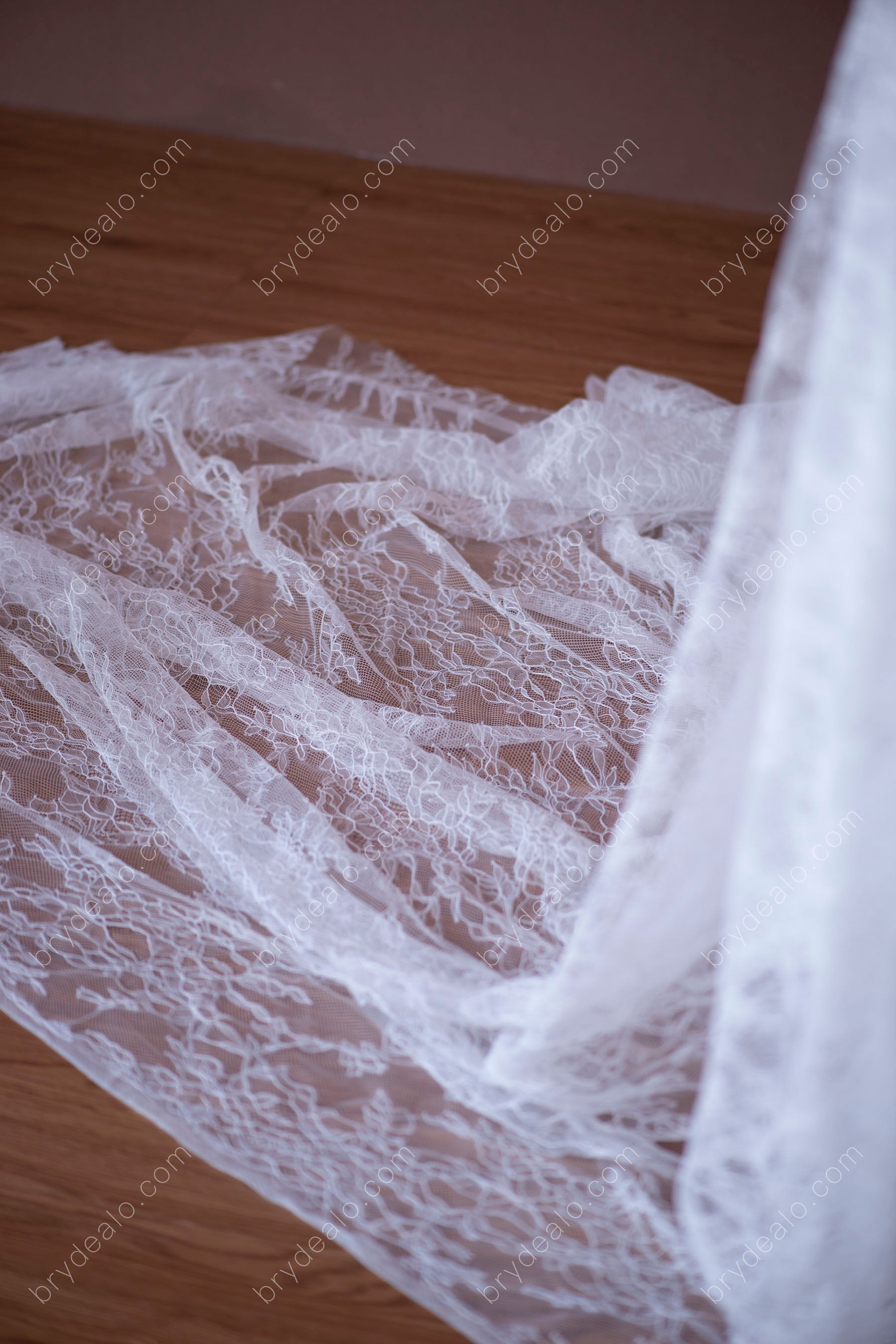 Leave Bridal Lace Fabric for sale