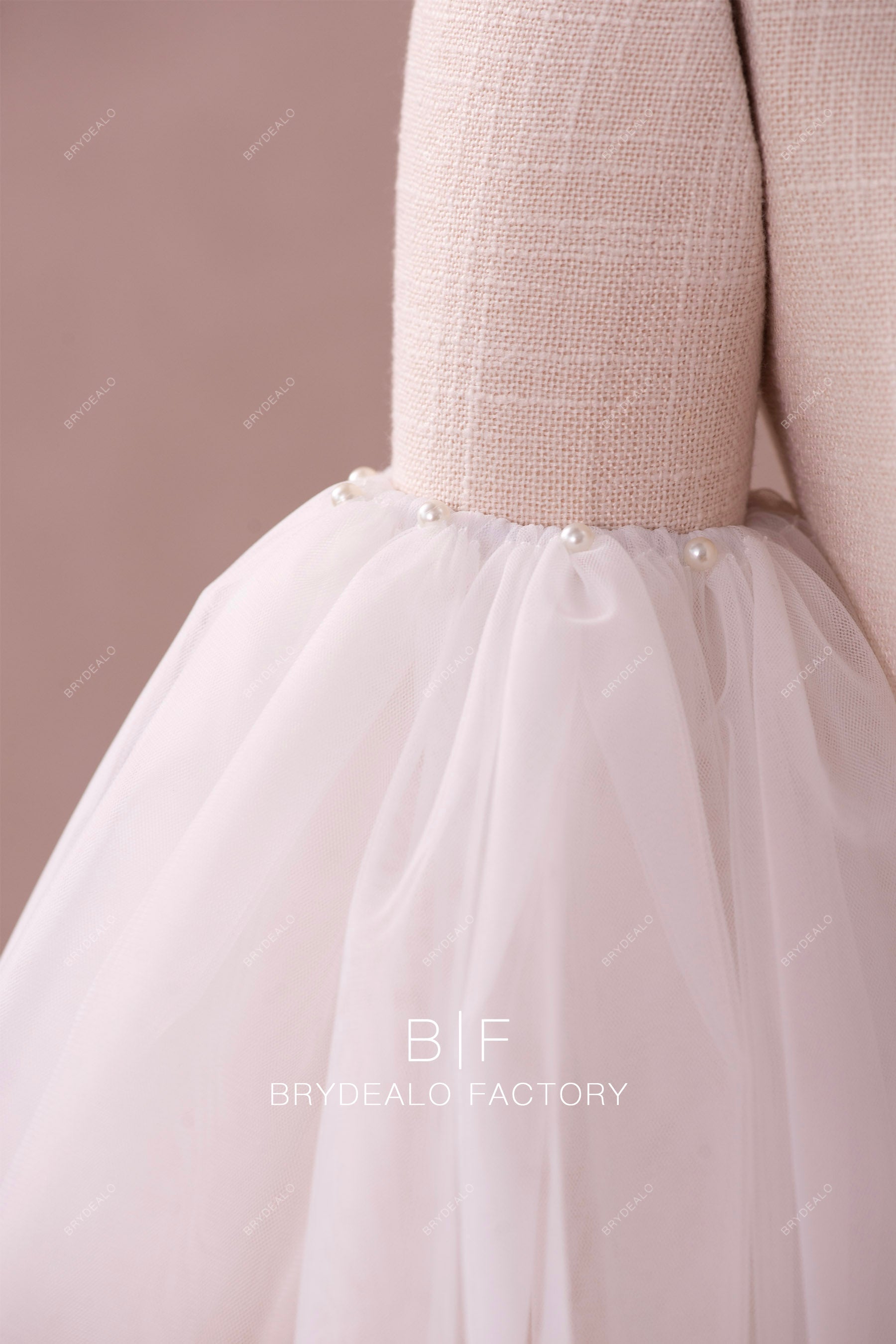 Detachable Fluffy Tulle Bridal Short Sleeves