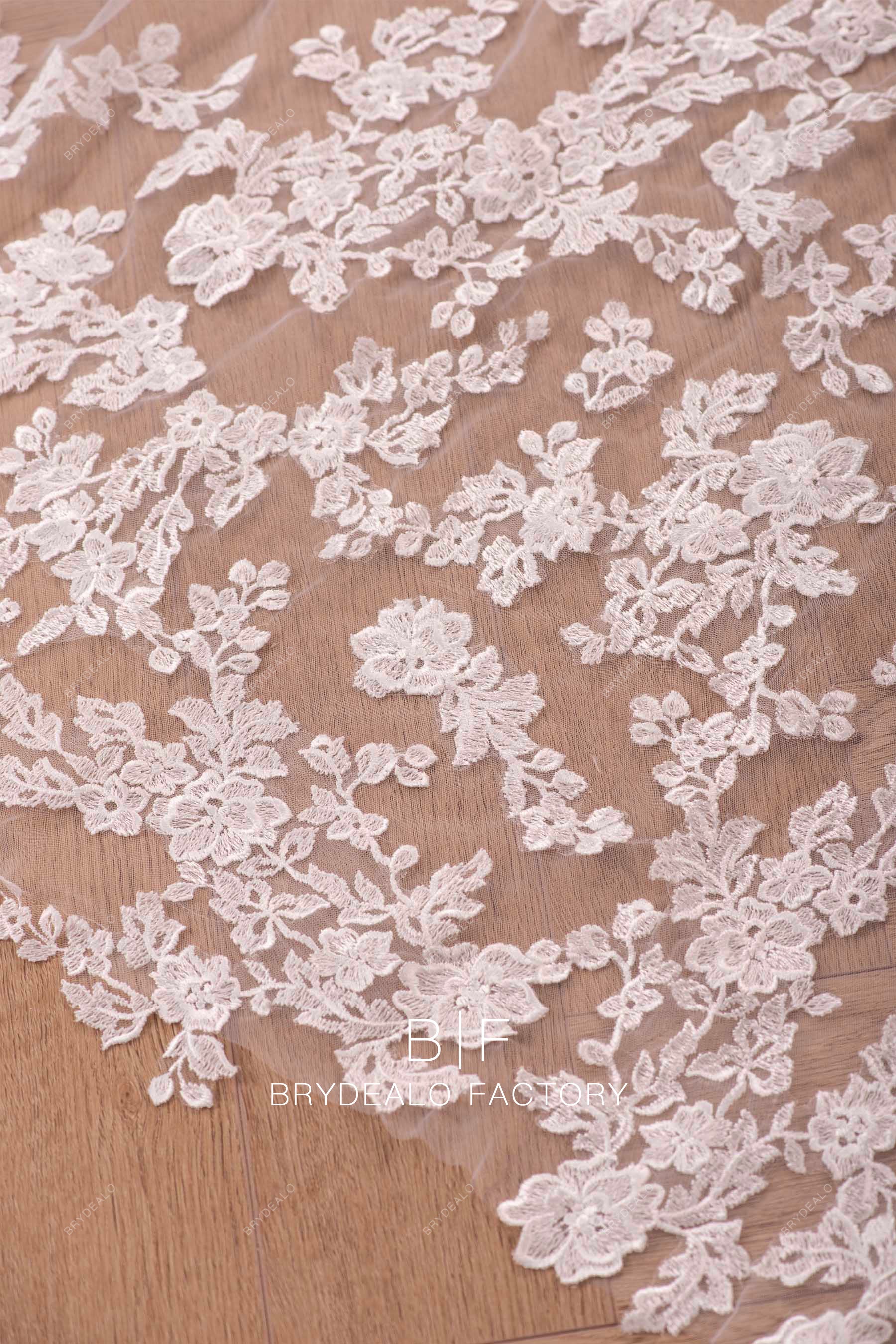 designer embroidered lace long veil online