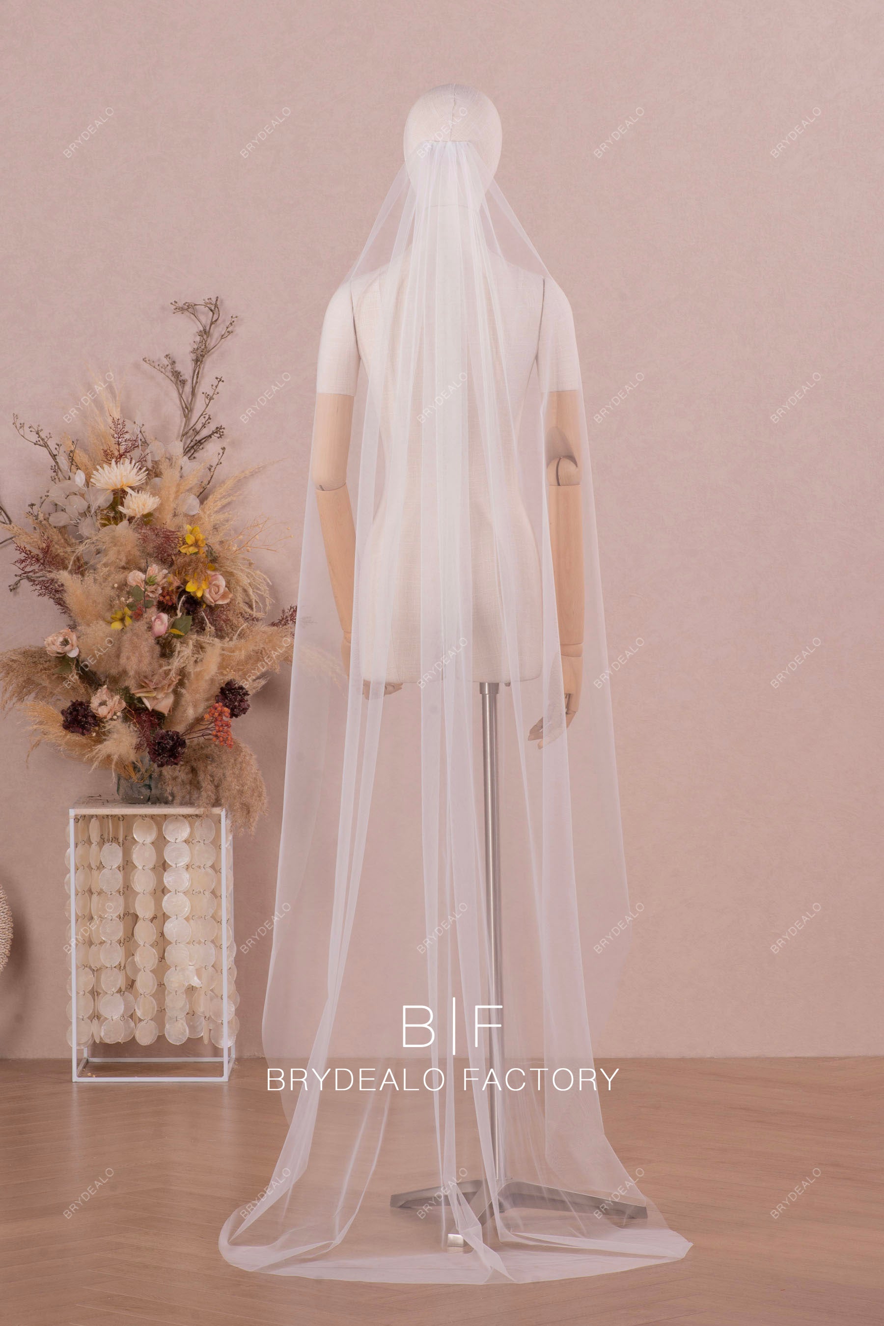 Elegant Single-tier Barely There Wedding Veil 