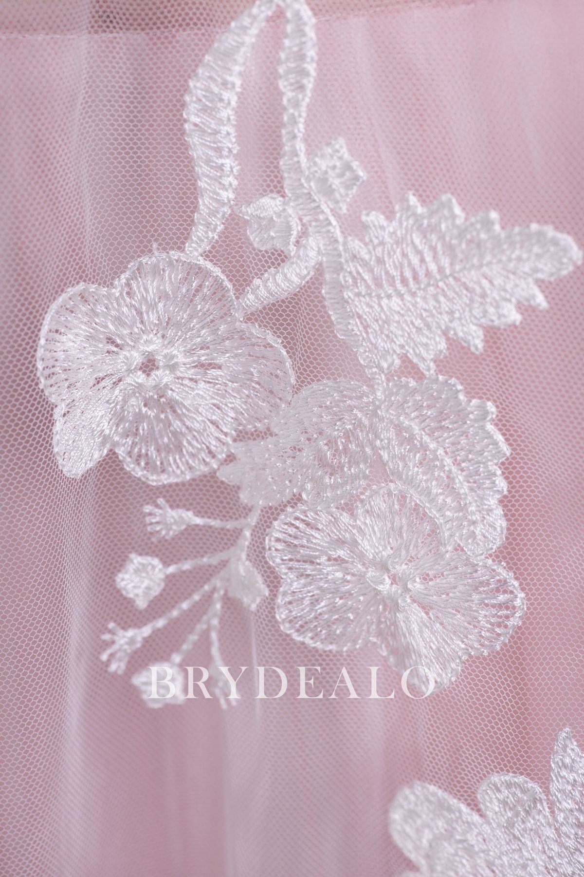 Designer Flower Bridal Lace Fabric Online