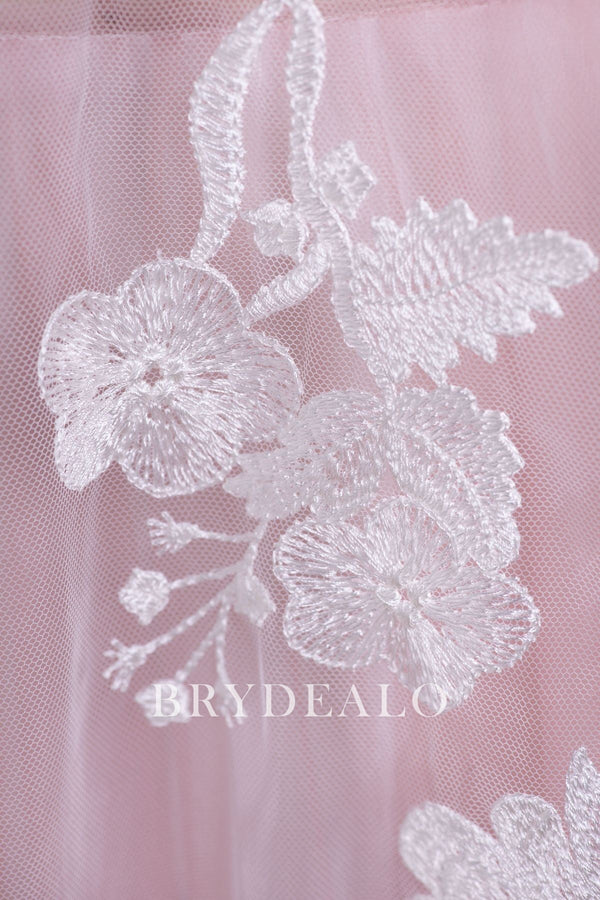 Beautiful Flower Bridal Lace Fabric Online