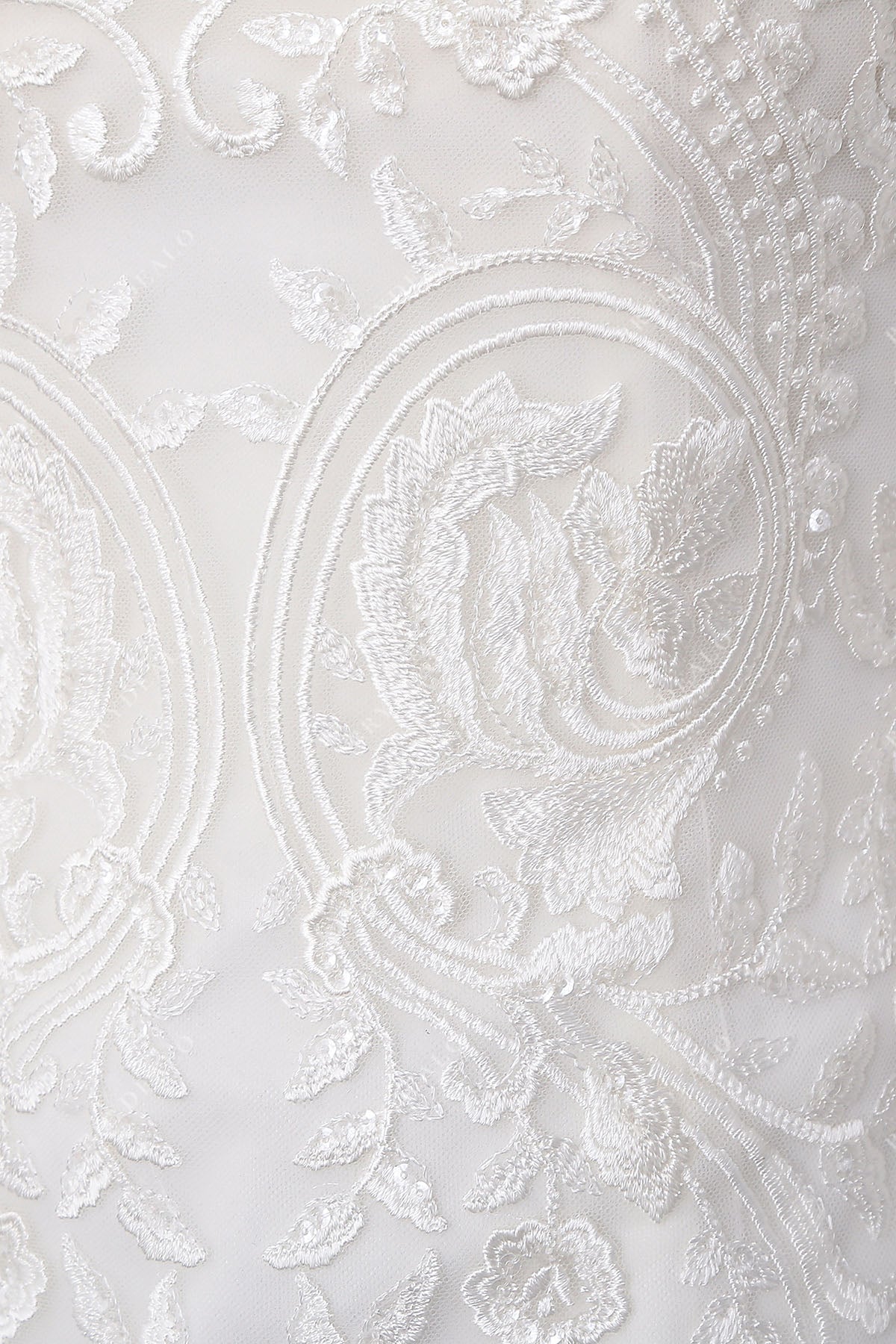 classic floral lace bridal dress