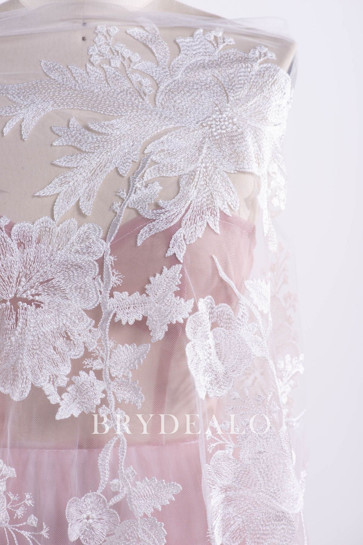 Best Flower Bridal Lace Fabric