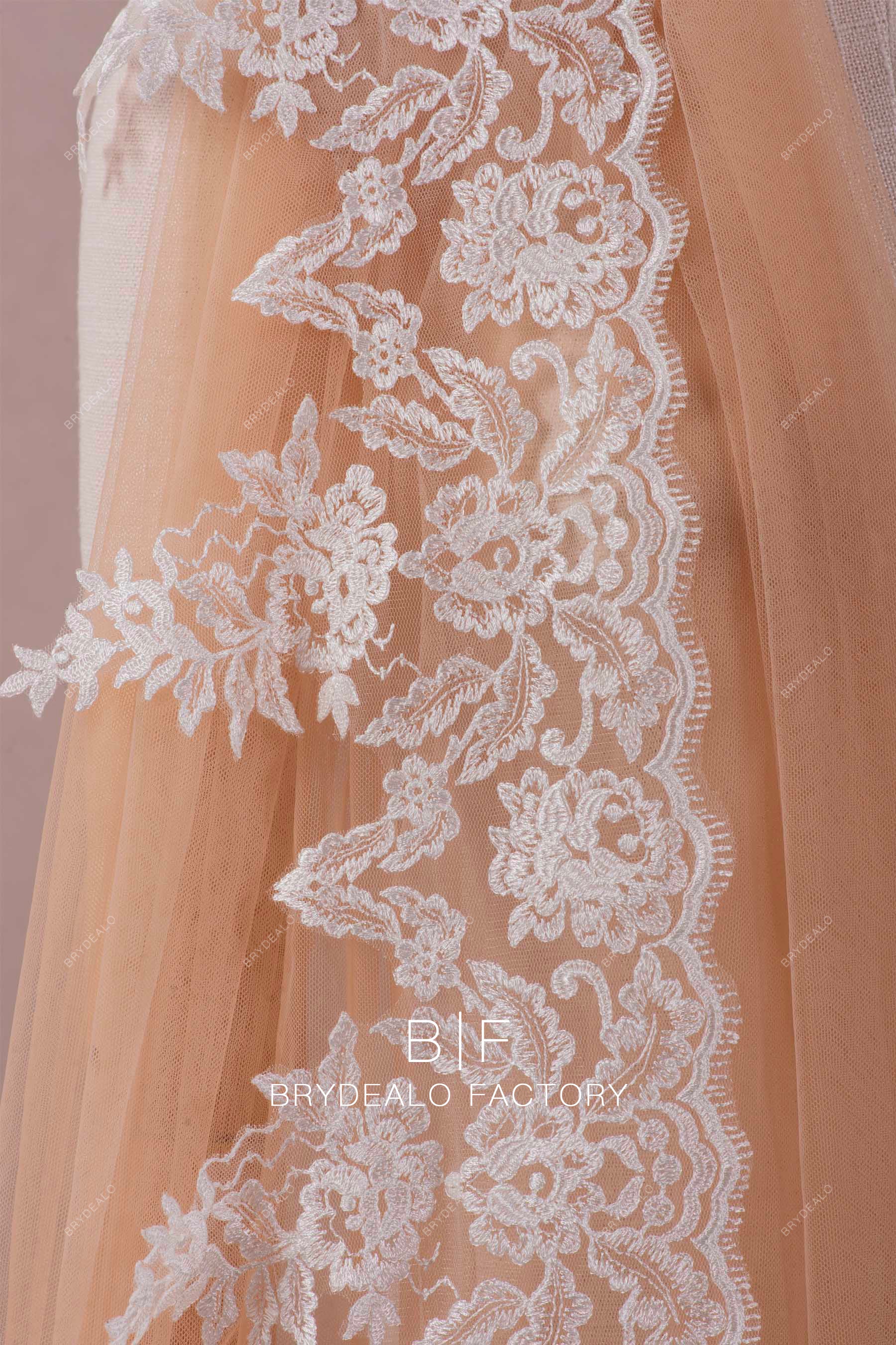 flower embroidery lace trim online for sale