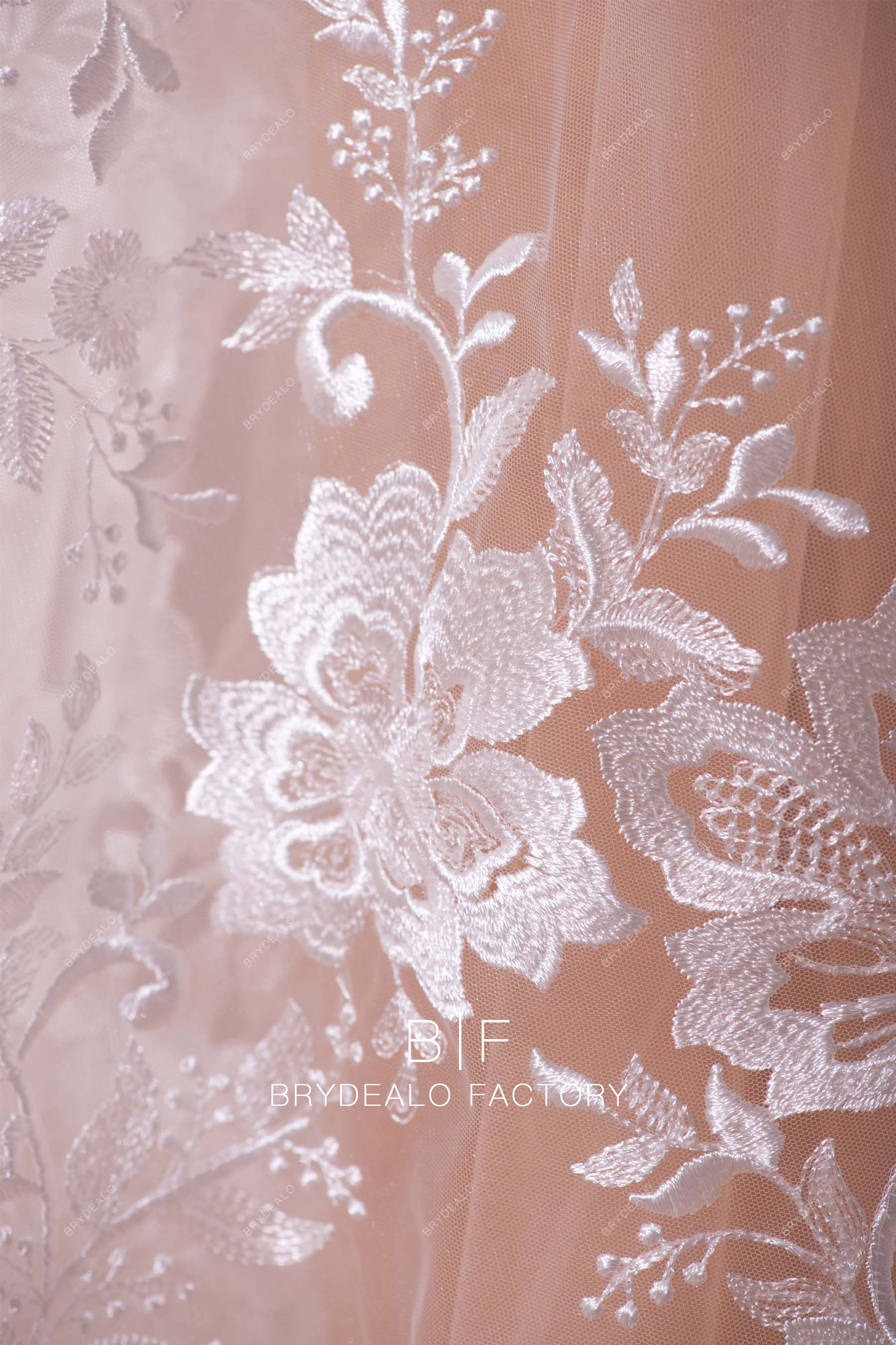 designer flower lace for dresses
