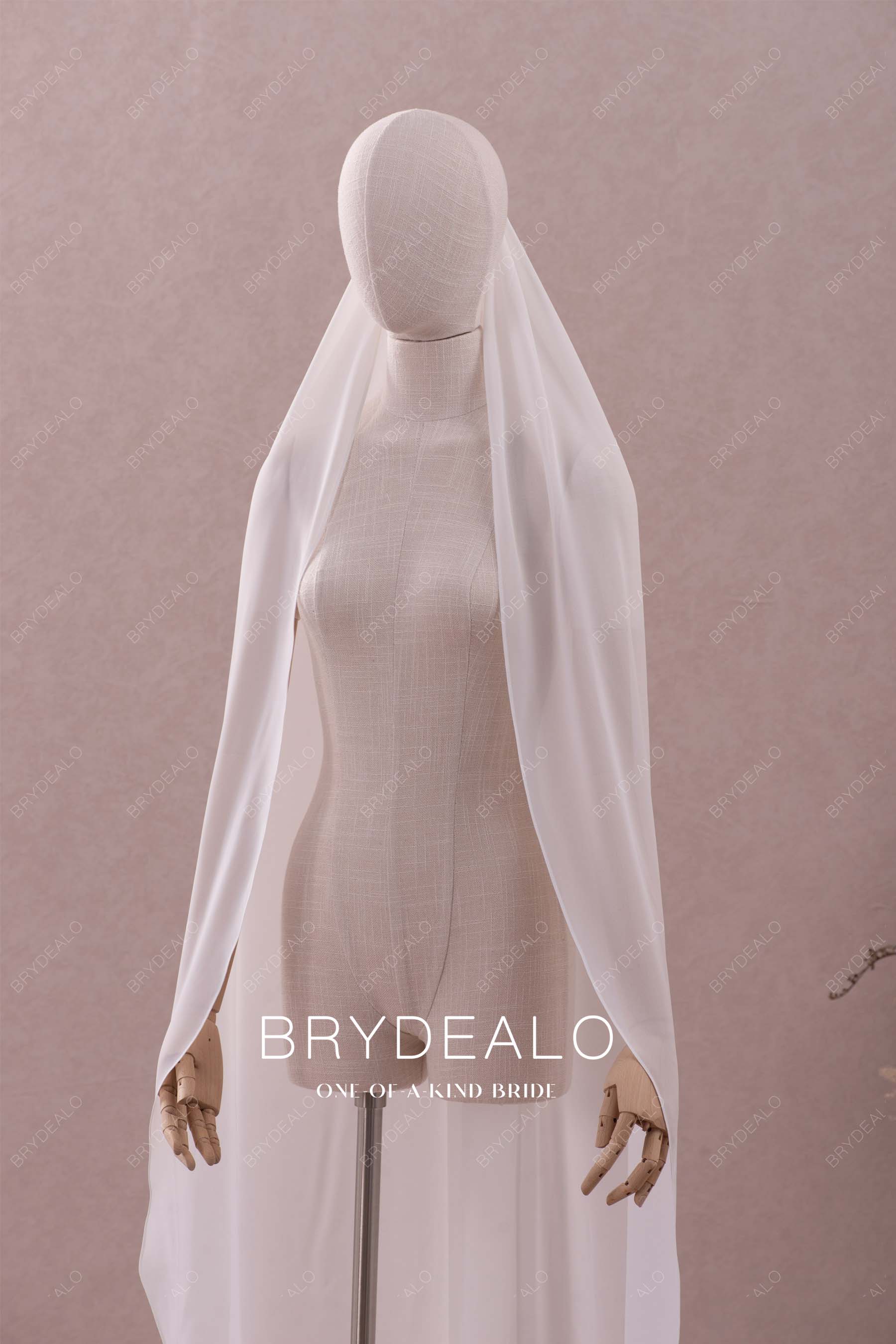 flowing chiffon bridal veil online