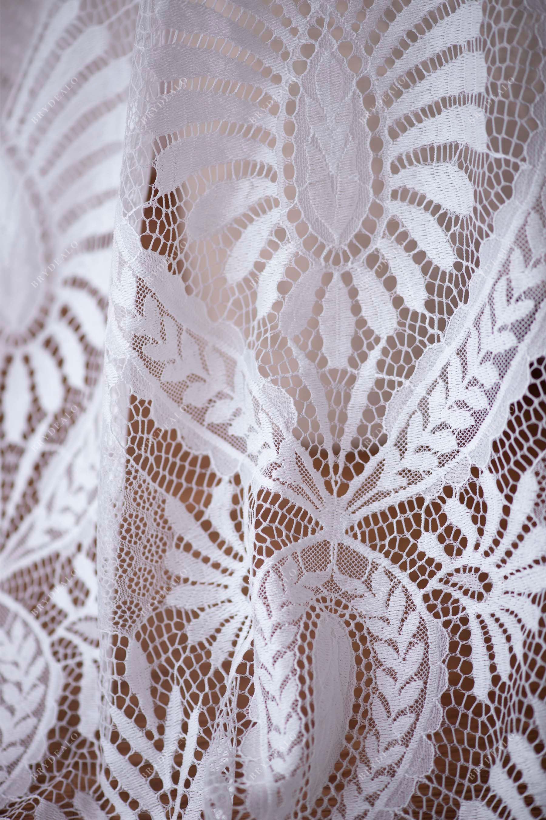  Geometrical Bridal Lace Fabric By the Yard