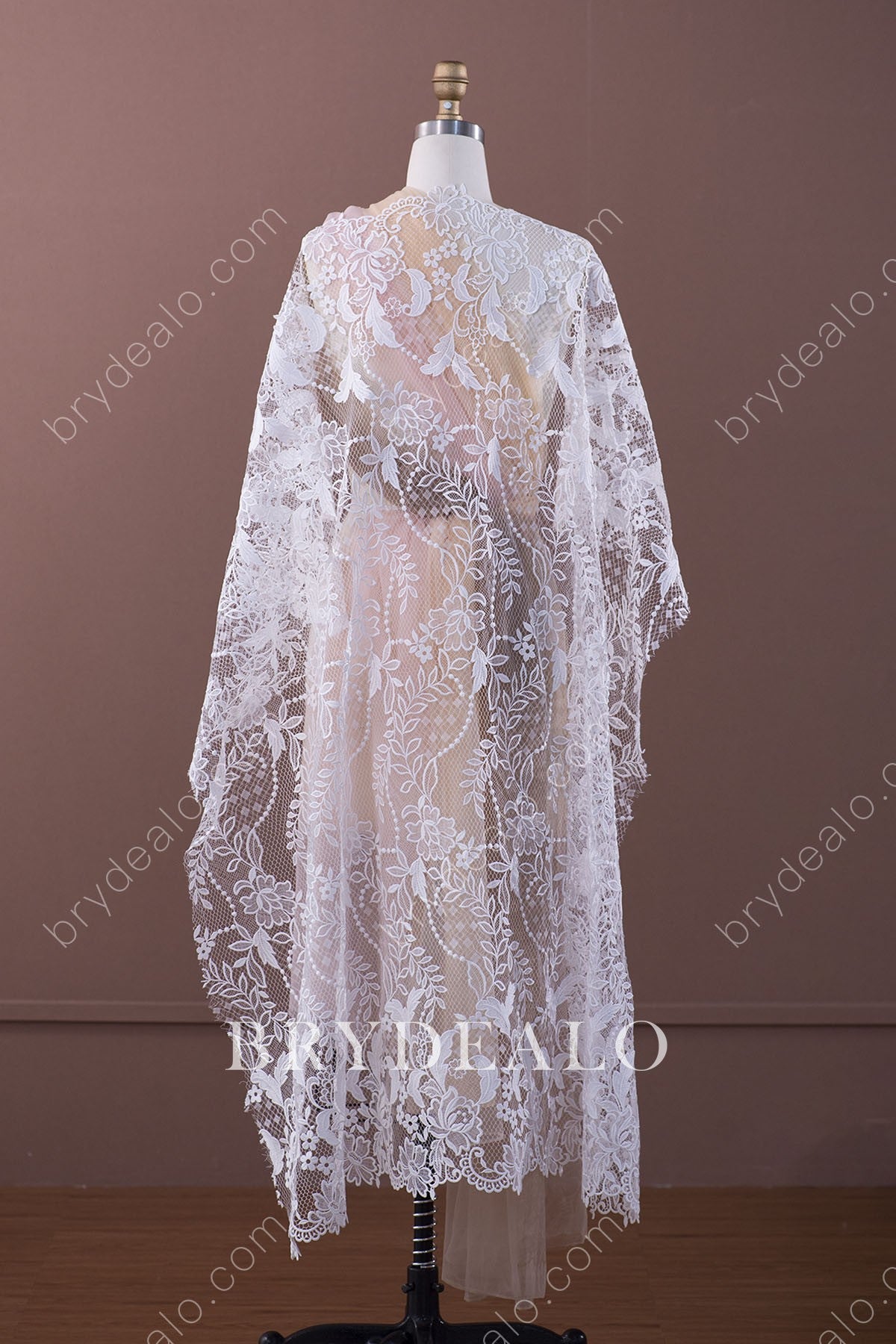 Glamorous Flower Cording Designer Lace Fabric Online