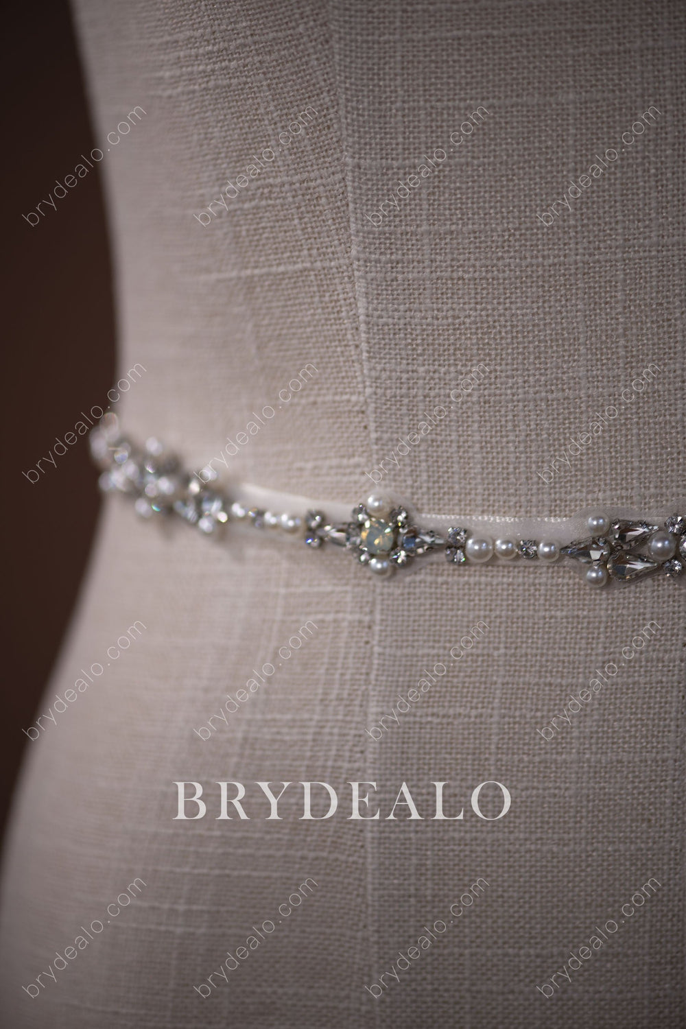 Sparkling Beaded Crystals Bridal Sash Online