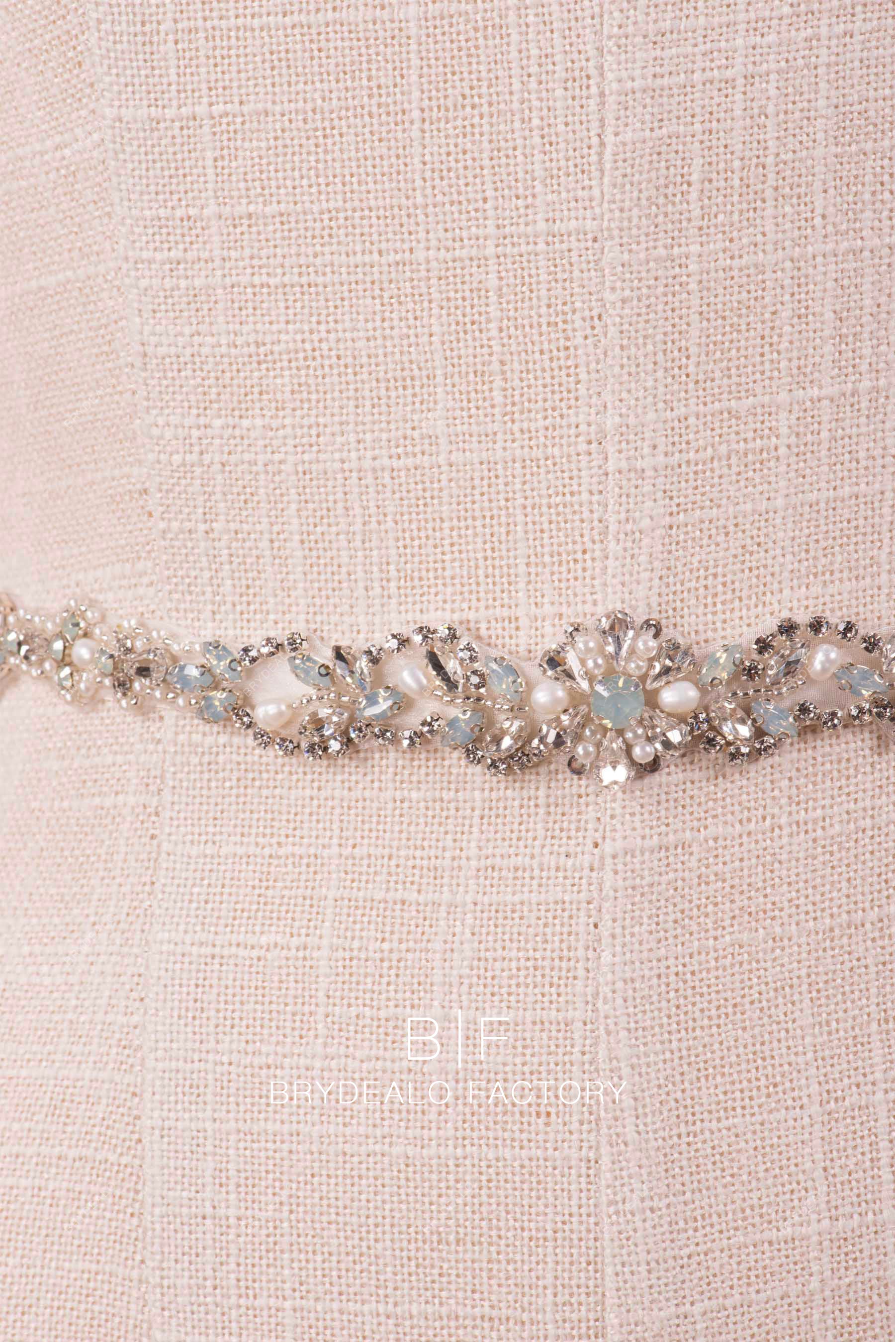 hand-sewn beaded wedding dress belt online