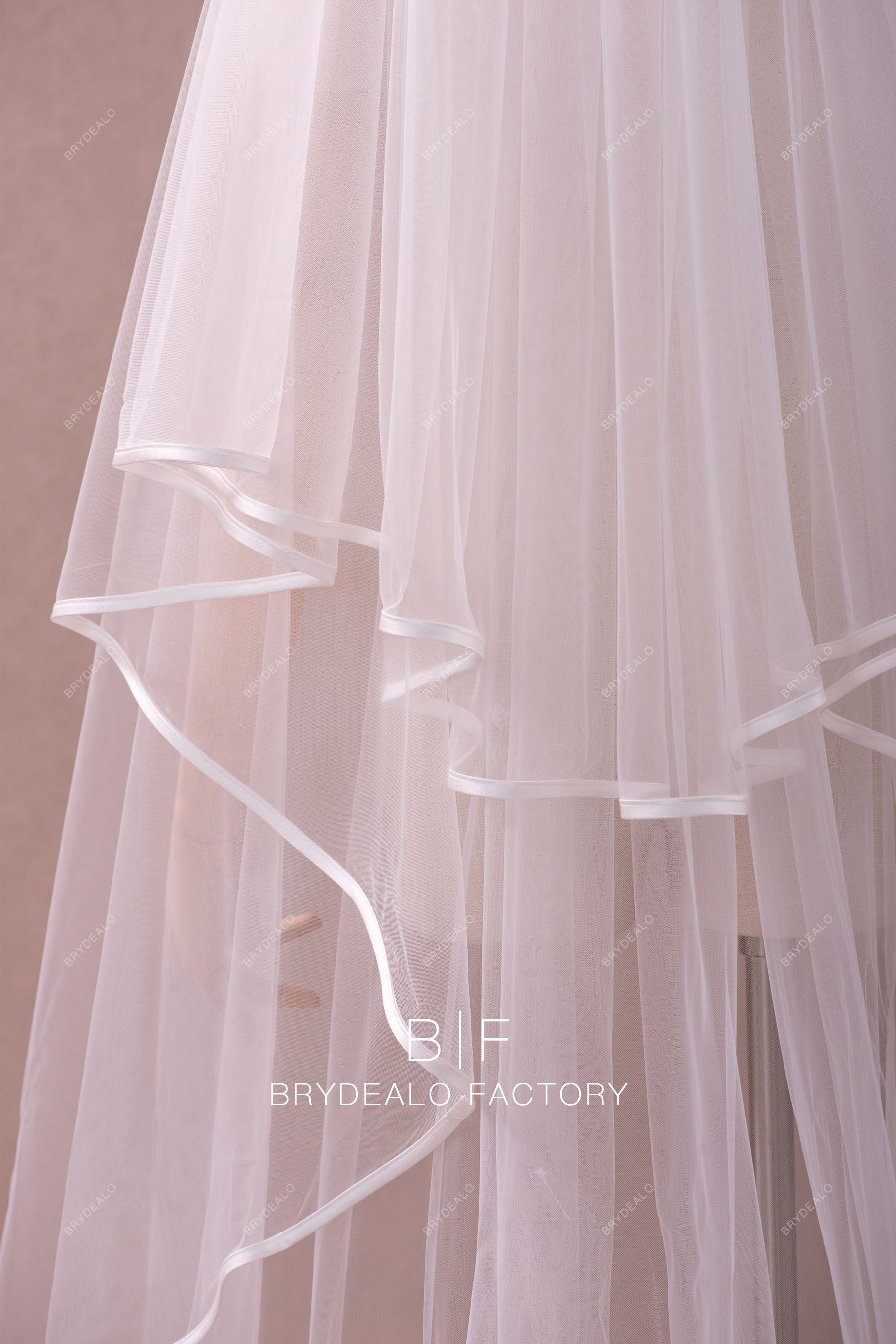 best satin ribbon veil online