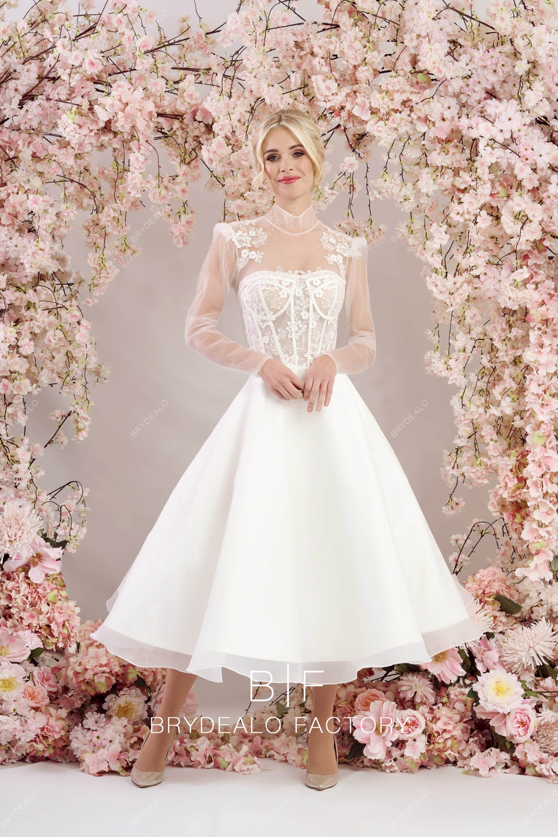 kleinfeld short wedding dresses Mini Wedding Dresses & Short Bridal Gowns