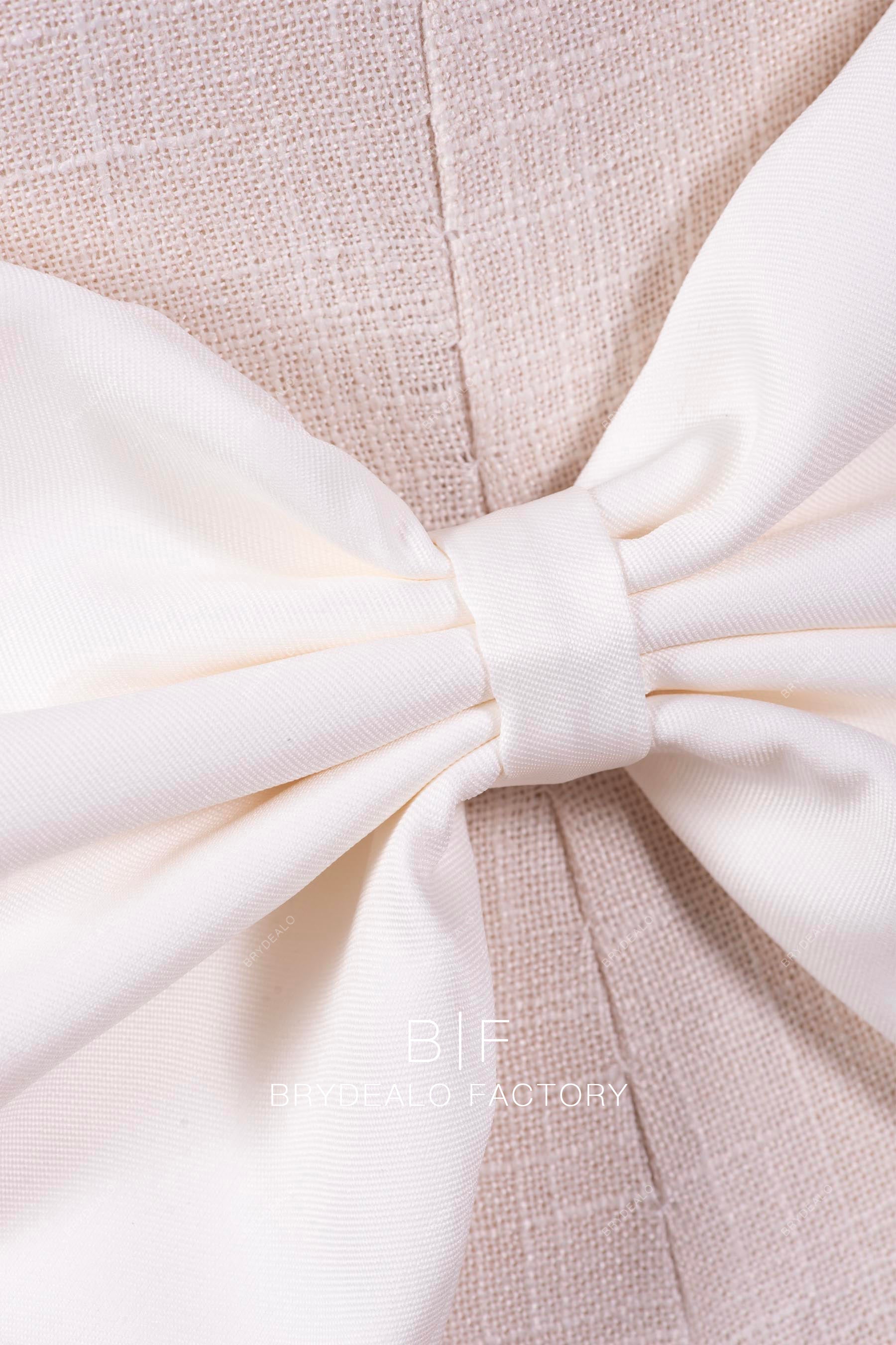 ivory mikado bowknot for dresses 