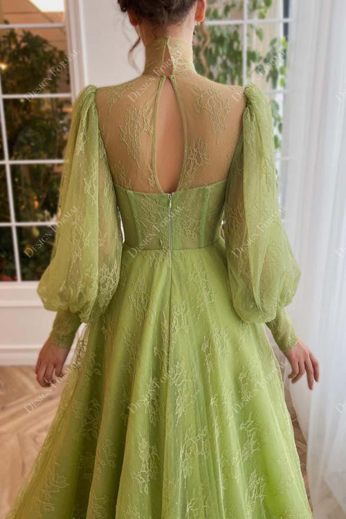 Sweetheart Neckline Lace-Up Back Formal Gown Dark Green main image 1