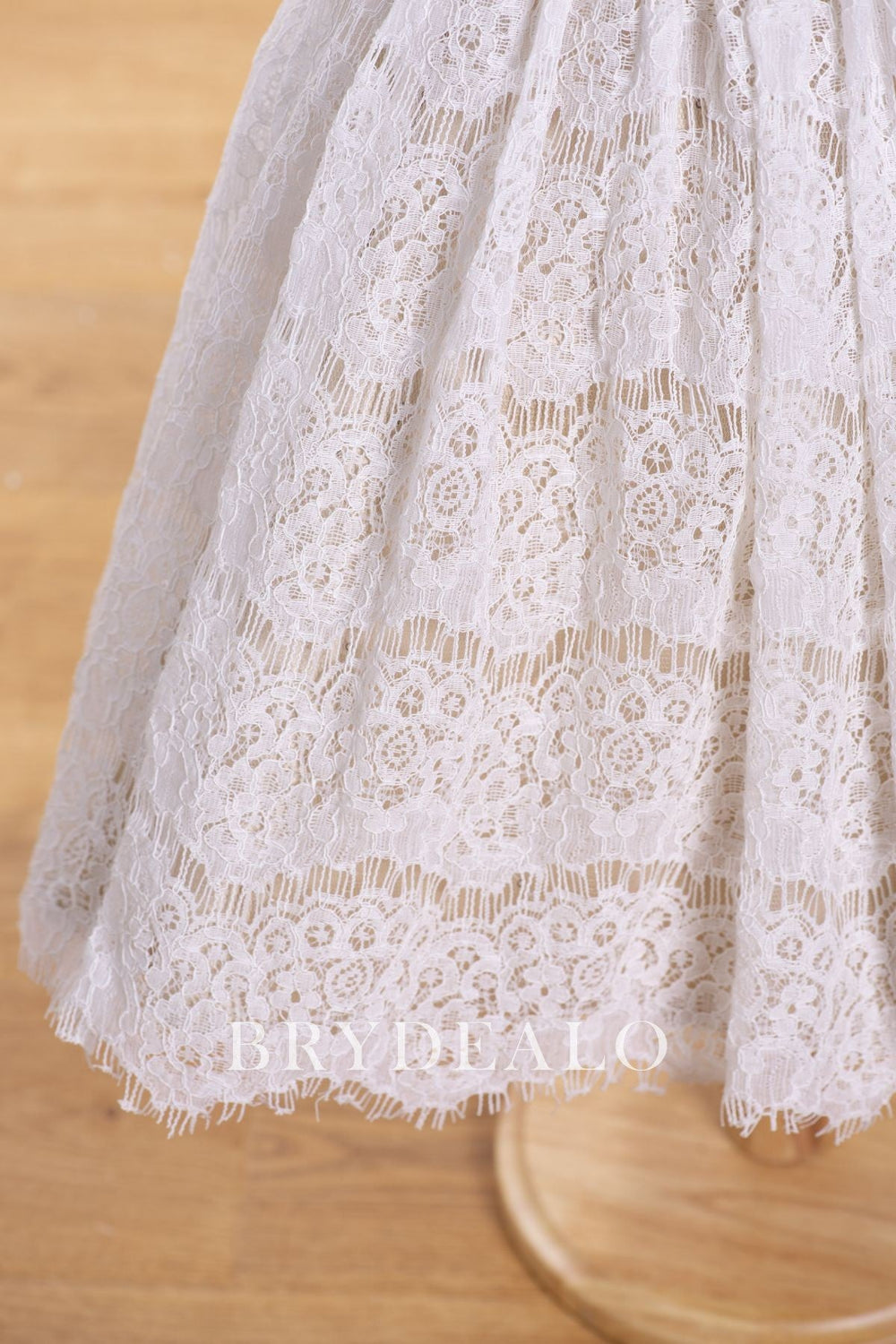 Long sleeves Floral Applique A-line Flower Girl Dress Watermelon