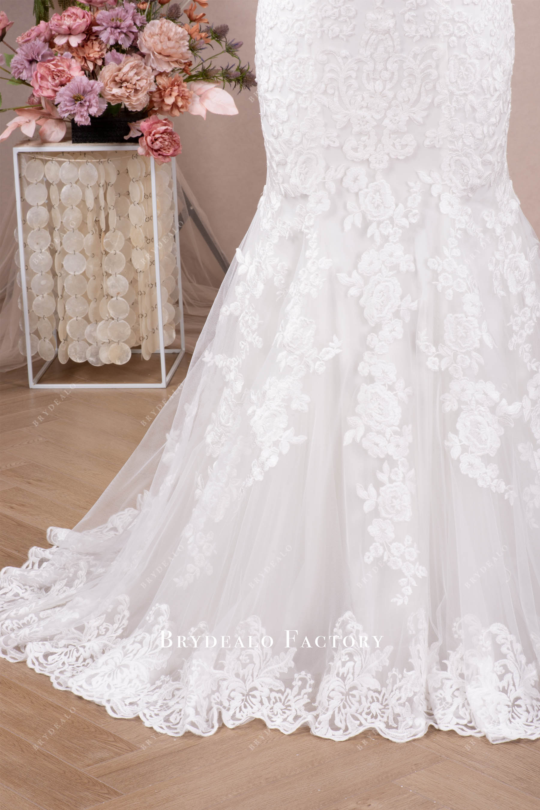 lace designer wedding dress