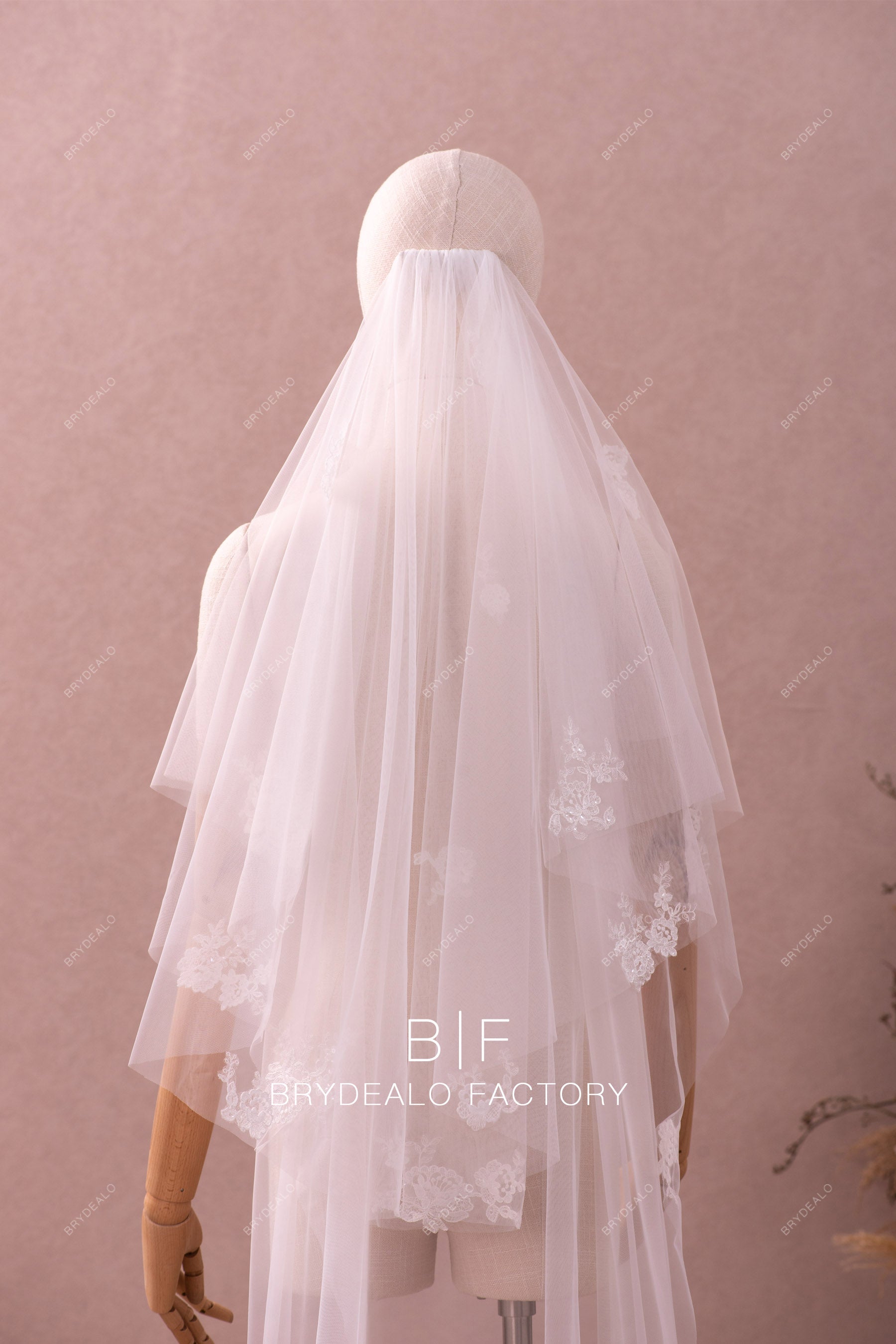 designed lace tulle to match wedding dress