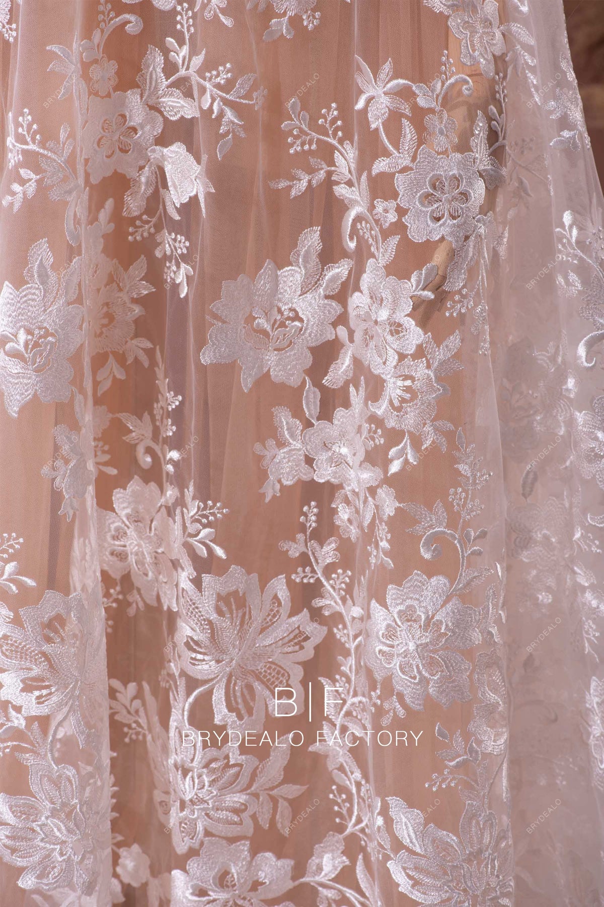 embroidery lace fabric multi-color flower mesh embroidery lace fabric factory