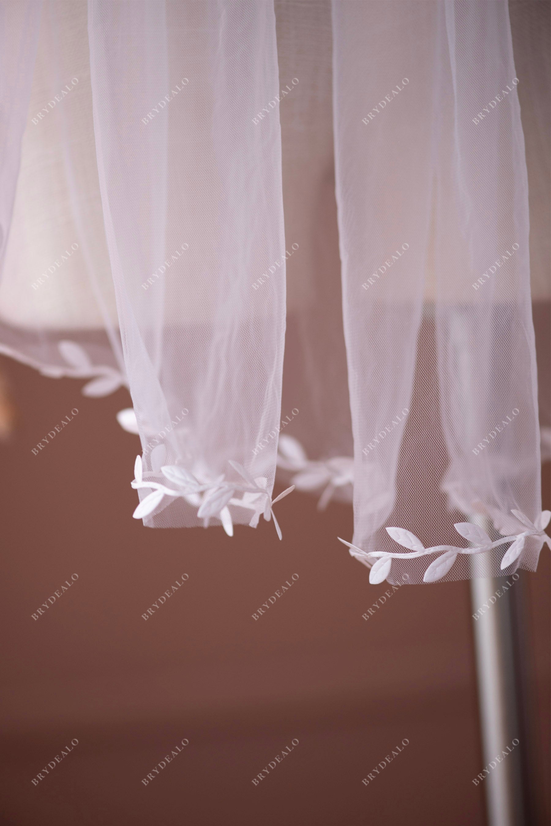best leaf lace edged wedding veil online