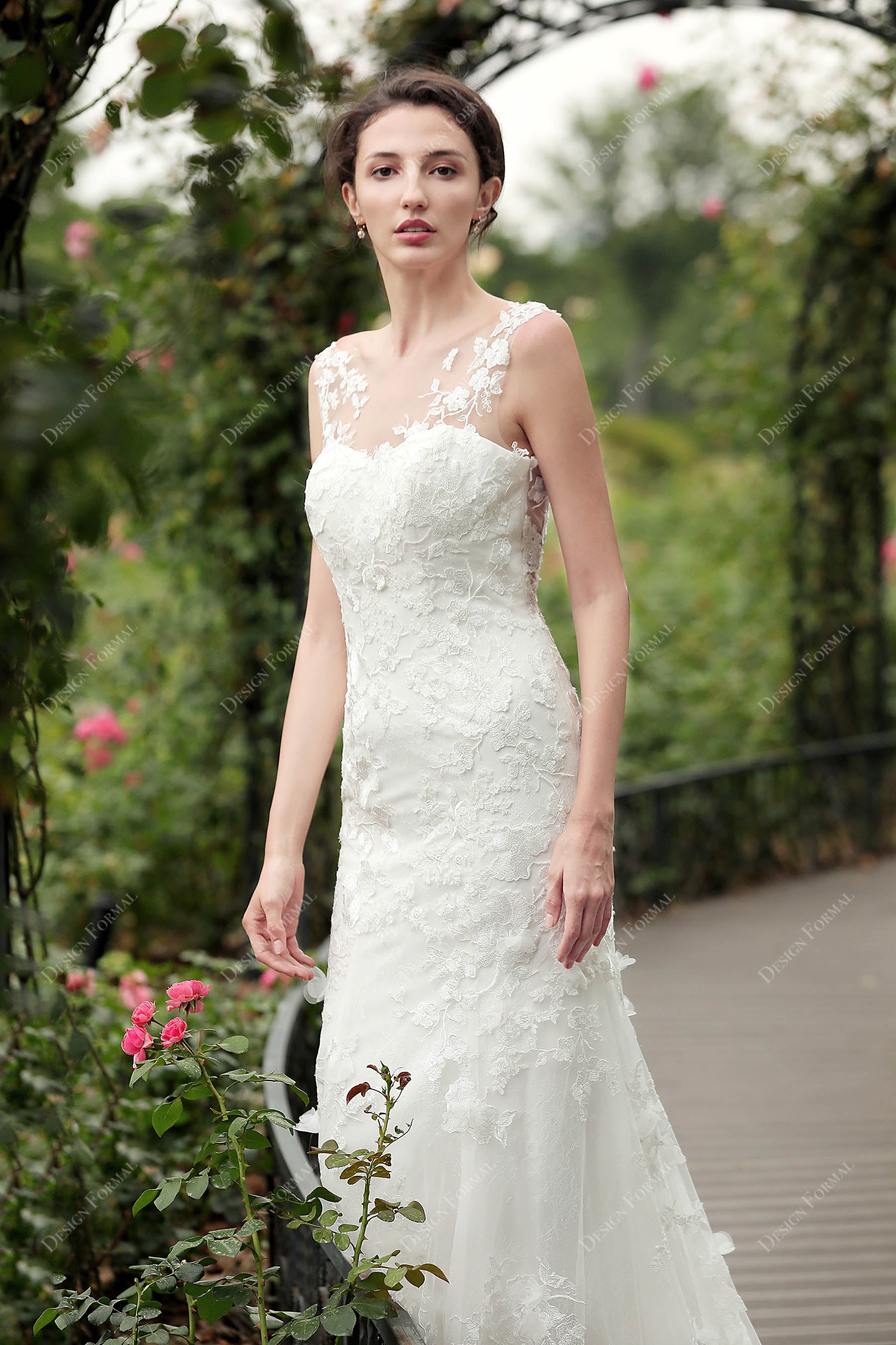 Light Ivory Lace Tulle Dress